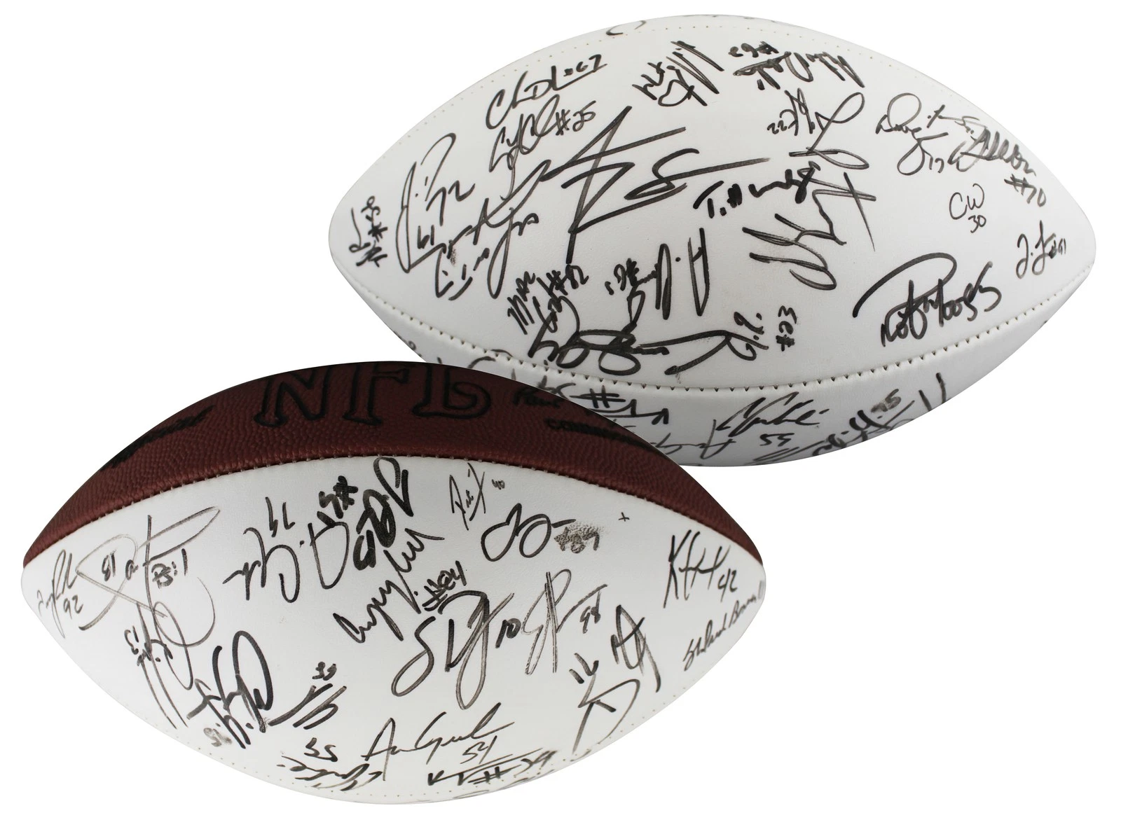1999 Cardinals (50) Tillman, Plummer, Wadsworth Signed Official Nfl Football BAS