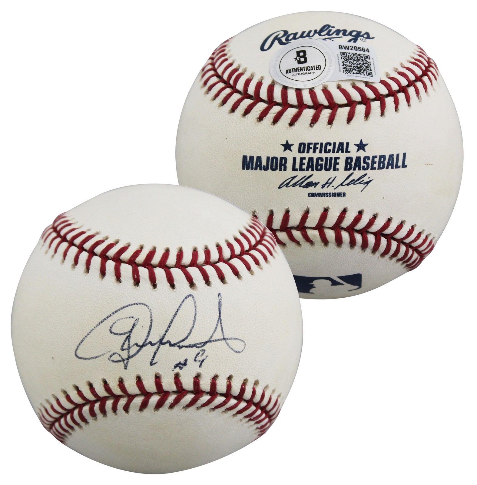 D-Backs Gerardo Parra Authentic Signed Allen Selig OML Baseball BAS #BW20564