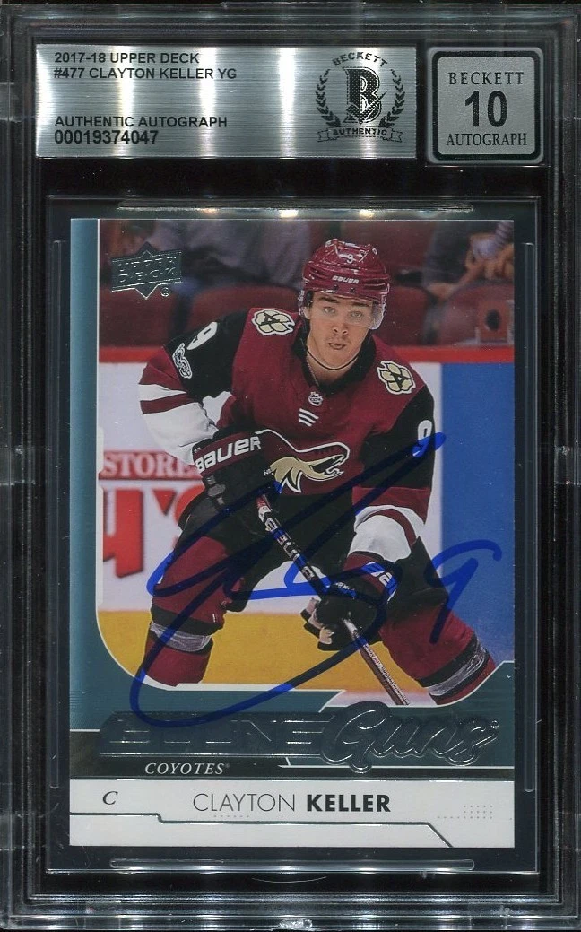 CLAYTON KELLER signed auto 2017 UD YOUNG GUNS ROOKIE CARD RC YG BECKETT 10 (BAS)