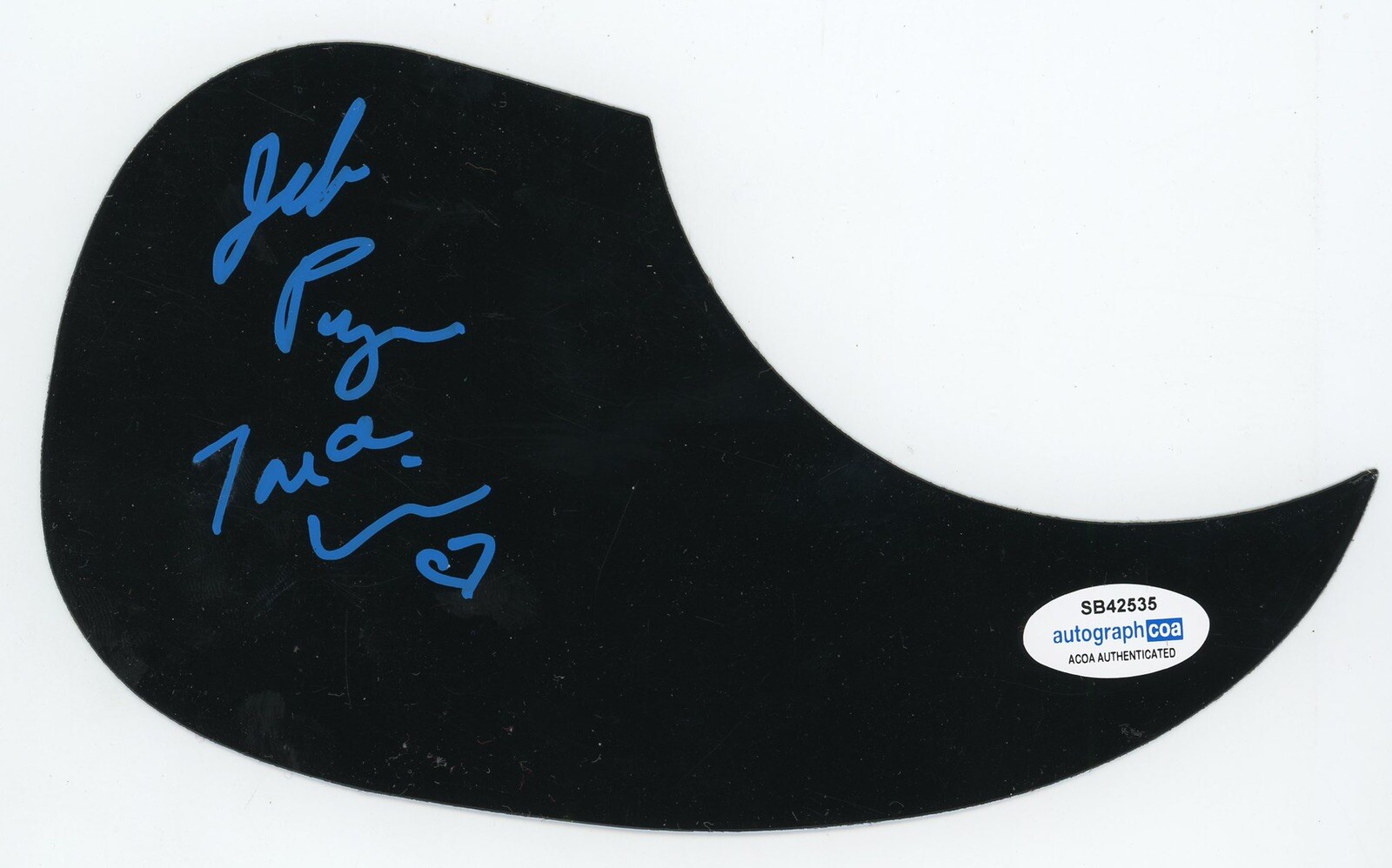 DONNA THE BUFFALO SIGNED PICKGUARD JEB TARA ACOA CERTIFIED