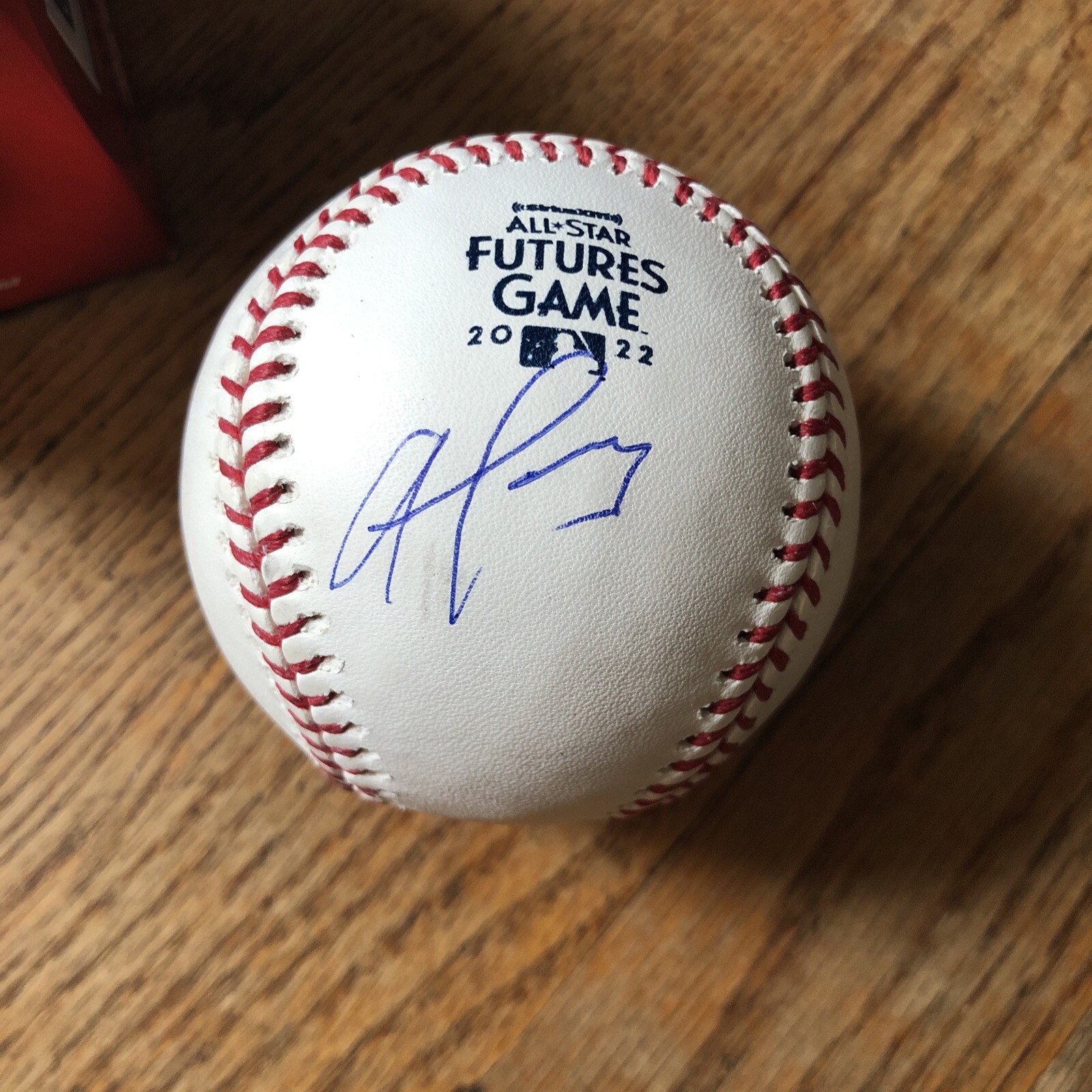 Francisco Alvarez Signed 2022 Futures Game Baseball Autographed MLB ASG JSA COA