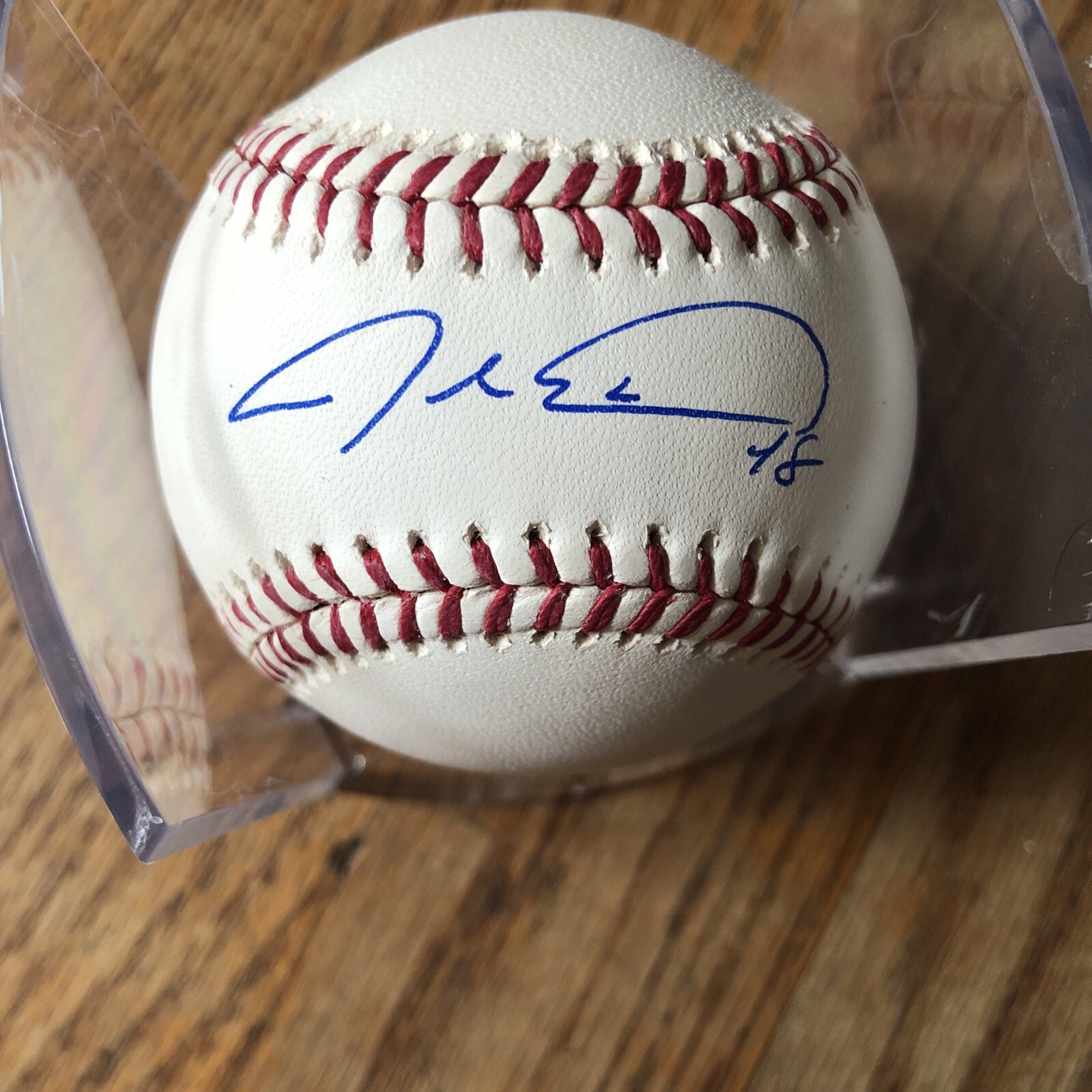 Jacob deGrom Signed Baseball Rob Manfred New York Mets Autograph AS CY MVP JSA