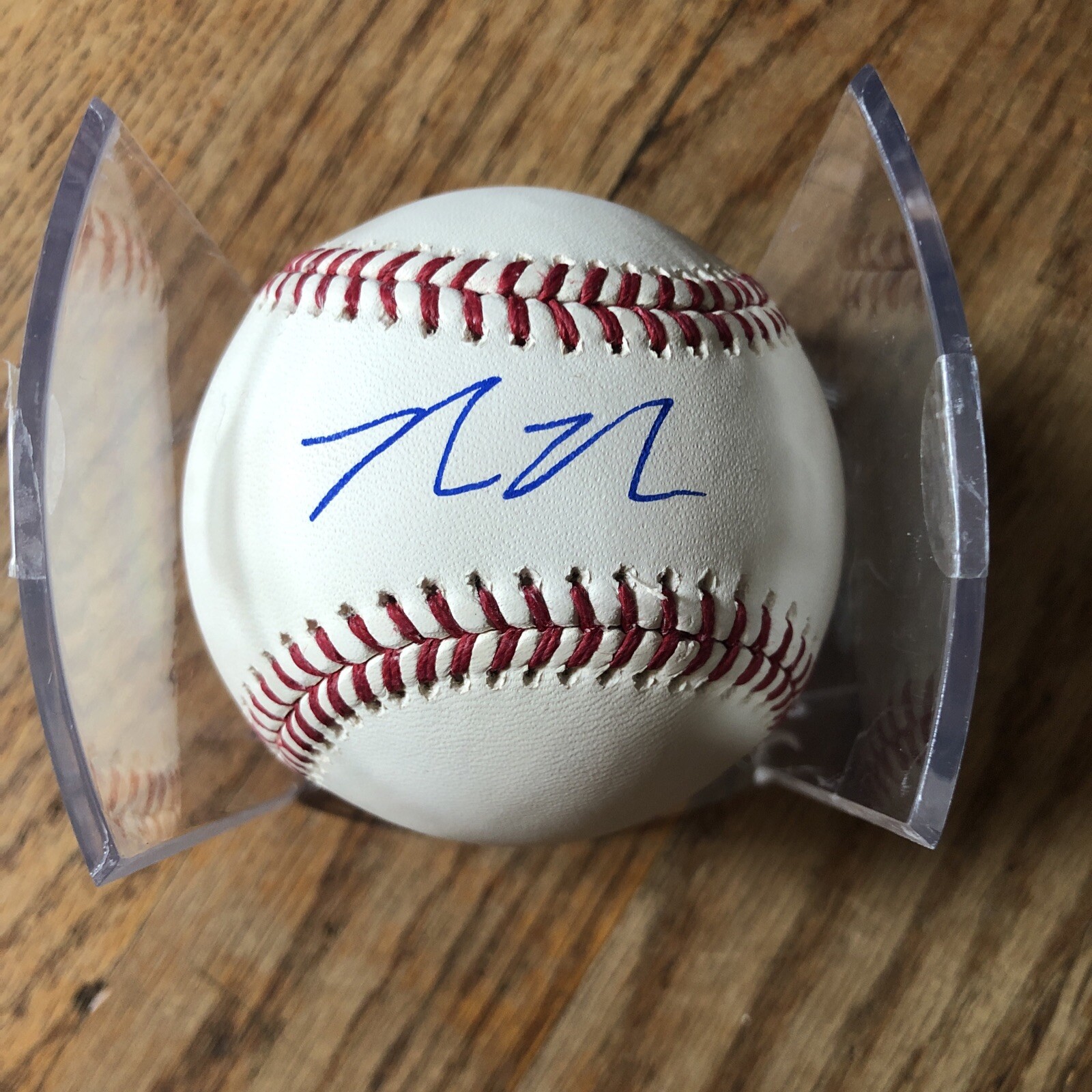 MIAMI MARLINS MAX MEYER SIGNED OFFICIAL Romlb Jsa Prospect Autograph