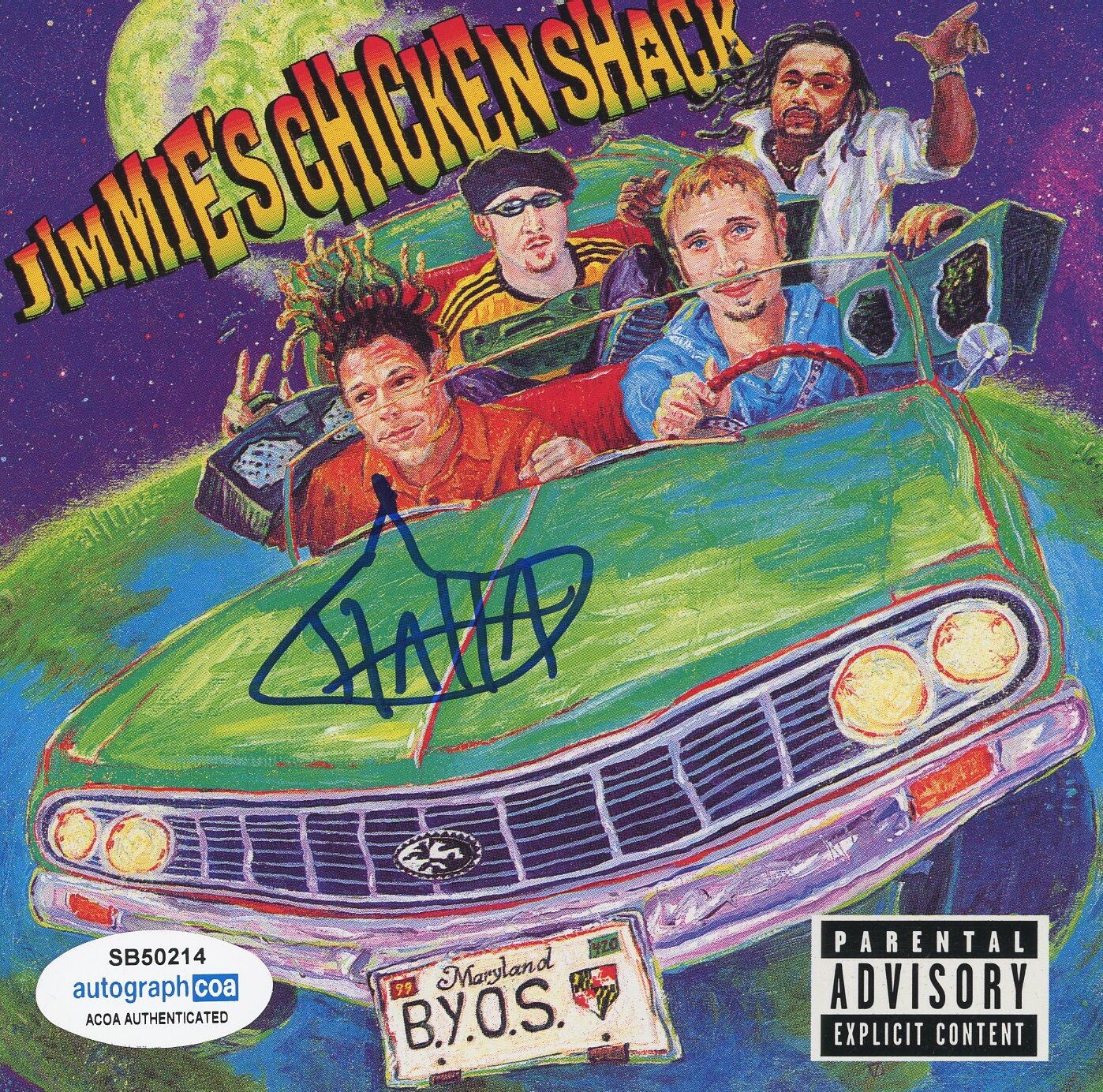 Jimmie's Chicken Shack Bring Your Own Stereo CD Signed Jimi Haha Autograph Acoa