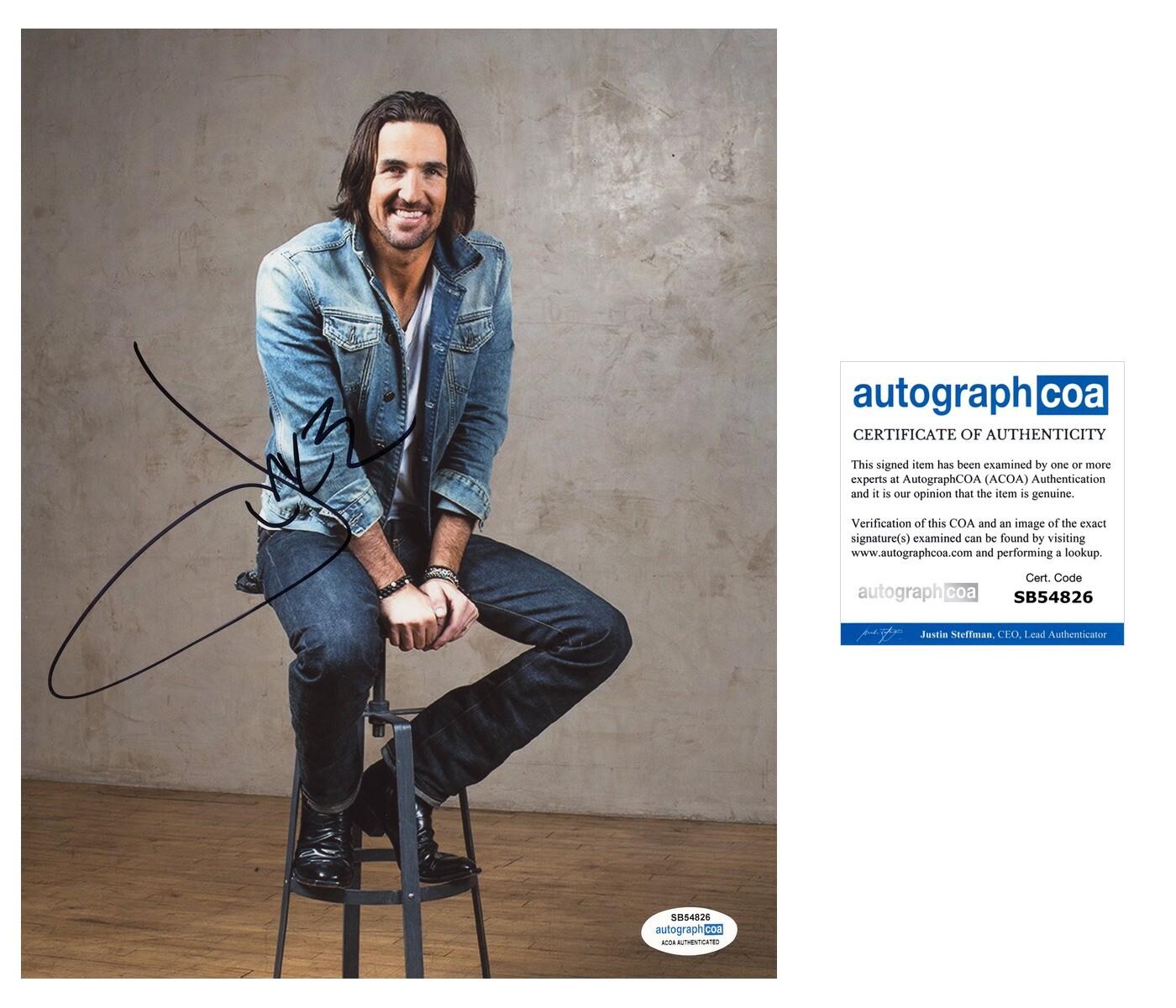 Jake Owen Signed Autographed  ACOA CERTIFIED Country Star