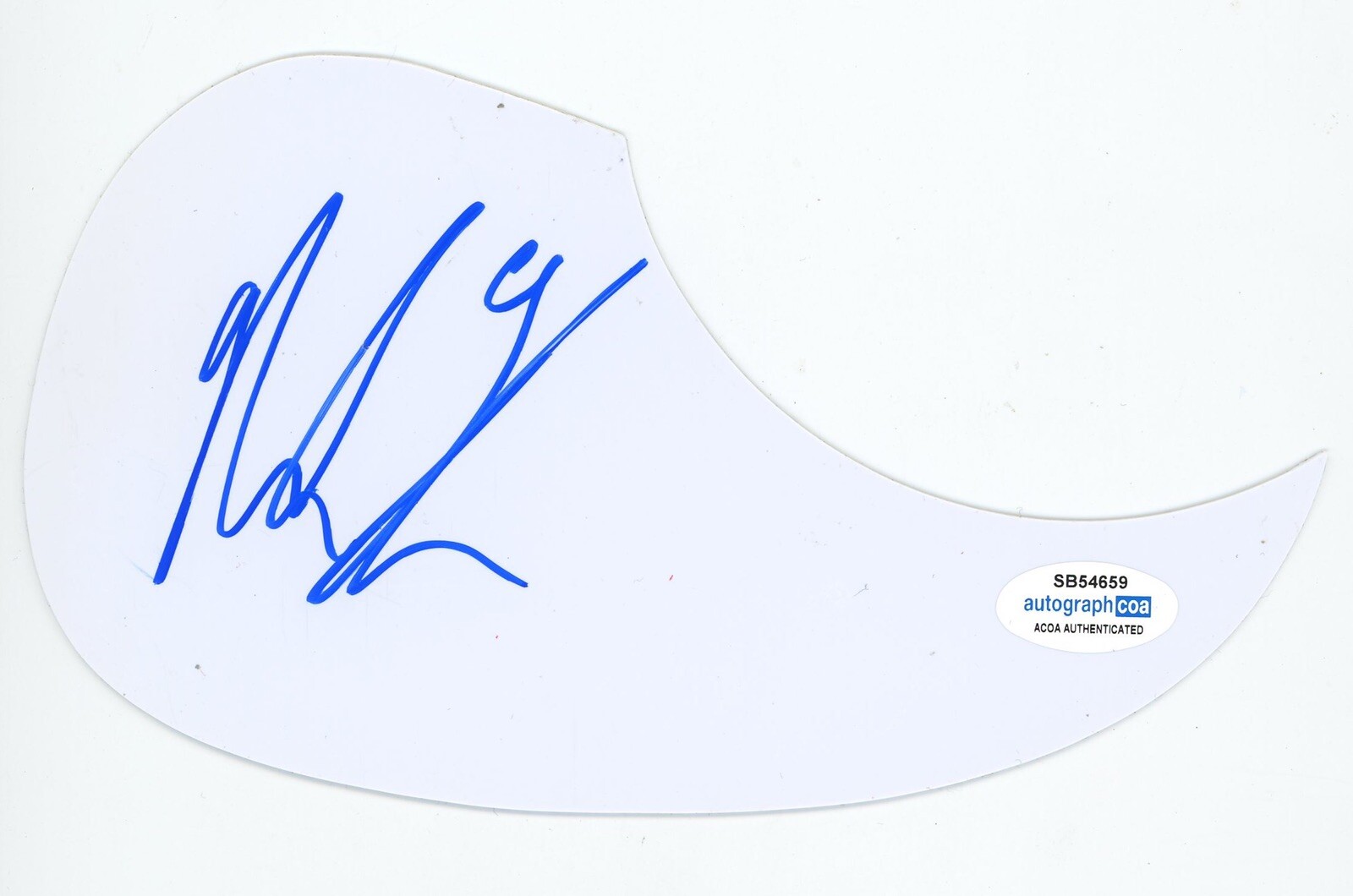 AMERICAN IDOL WINNER STAR NOAH THOMPSON SIGNED ACOUSTIC PICK GUARD ACOA CERT
