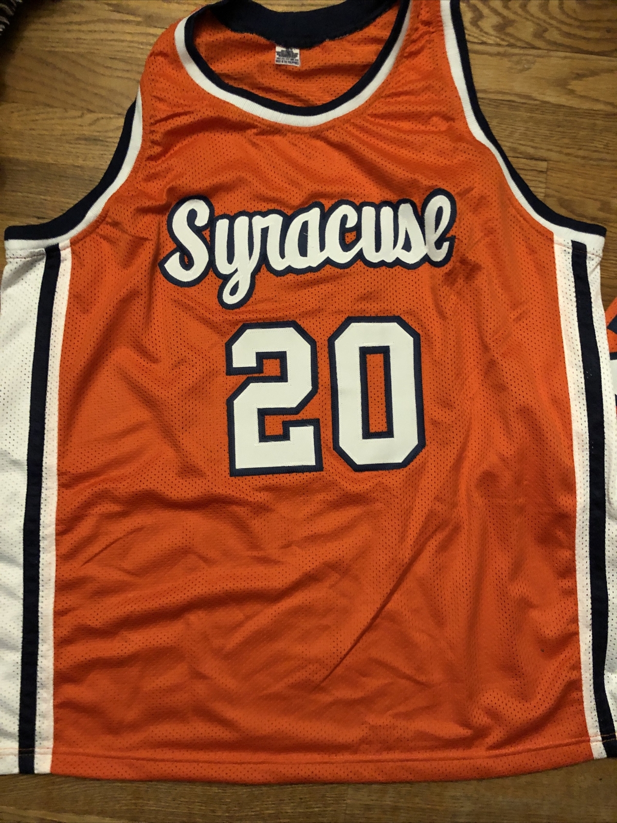 SYRACUSE ORANGE- SHERMAN DOUGLAS SIGNED AUTOGRAPH JERSEY TRISTAR COA BASKETBALL