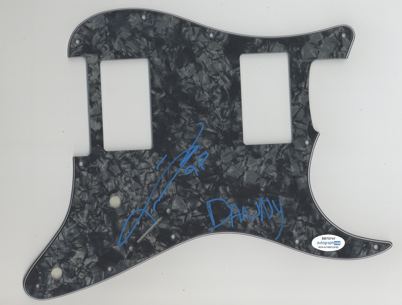 FASTER PUSSYCAT TAIME DOWNE NORDAHL  SIGNED STRAT PICKGUARD ACOA CERTIFIED RARE