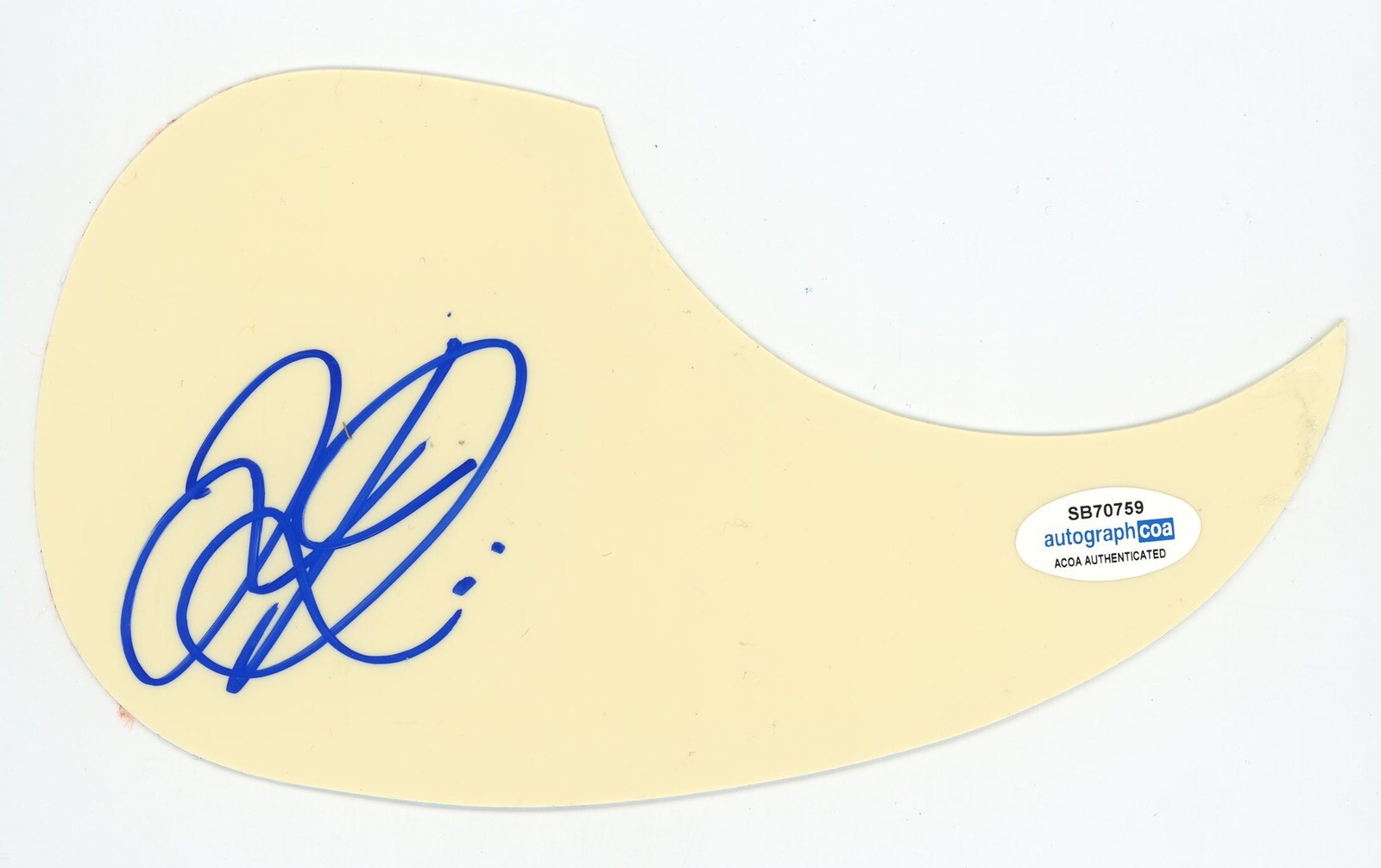COUNTRY STAR JACKSON DEAN SIGNED AUTOGRAPHED PICK GUARD YELLOWSTONE ACOA CER