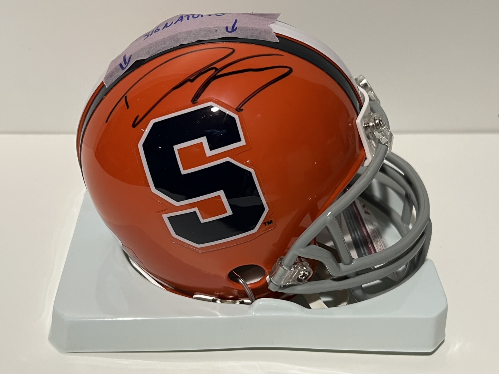SYRACUSE ORANGE DWIGHT FREENEY SIGNED AUTOGRAPHED MINI HELMET ALL AMERICAN JSA