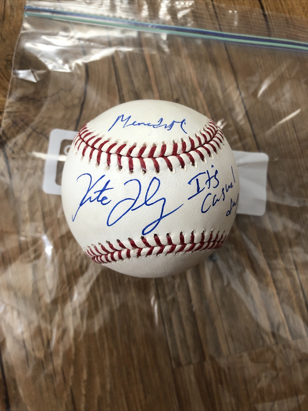 KATE FLANNERY signed baseball autographed romlb the office meredith palmer JSA