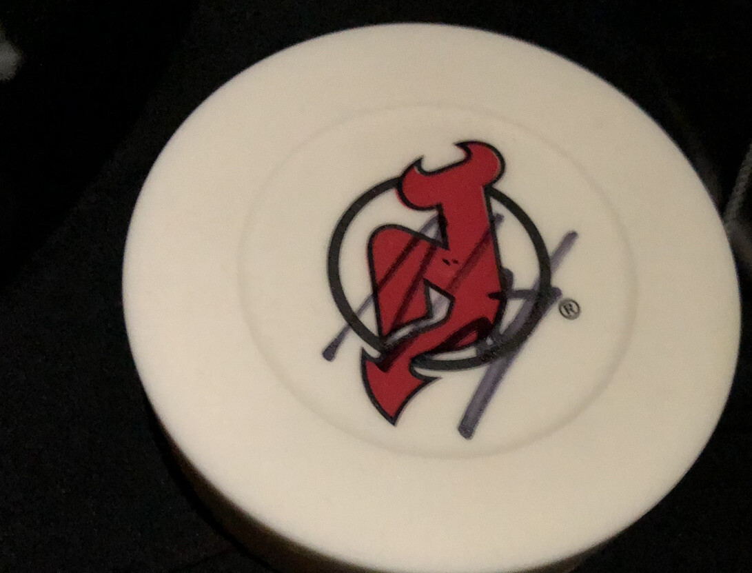 Simon Nemec signed New Jersey Devils Puck Gtp Jsa Psa Autograph Top Prospect