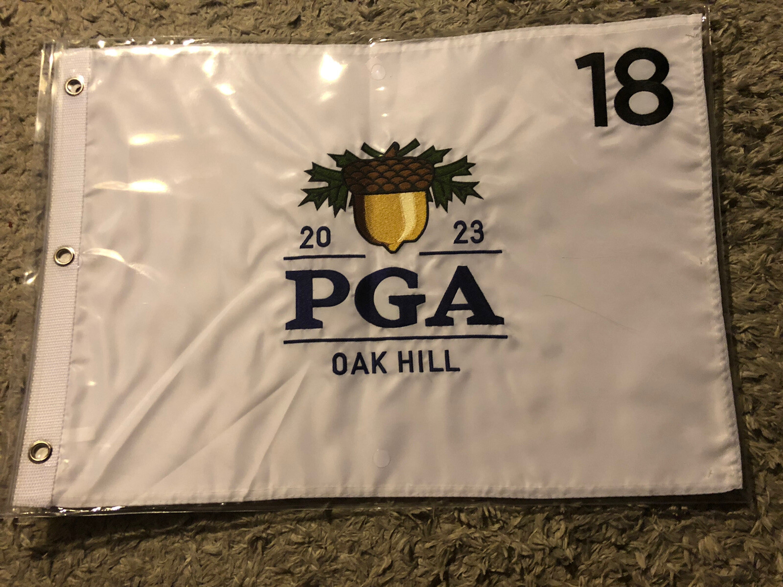 2023 PGA Championship Official Embroidered Golf Pin Flag Oak Hill Country Club