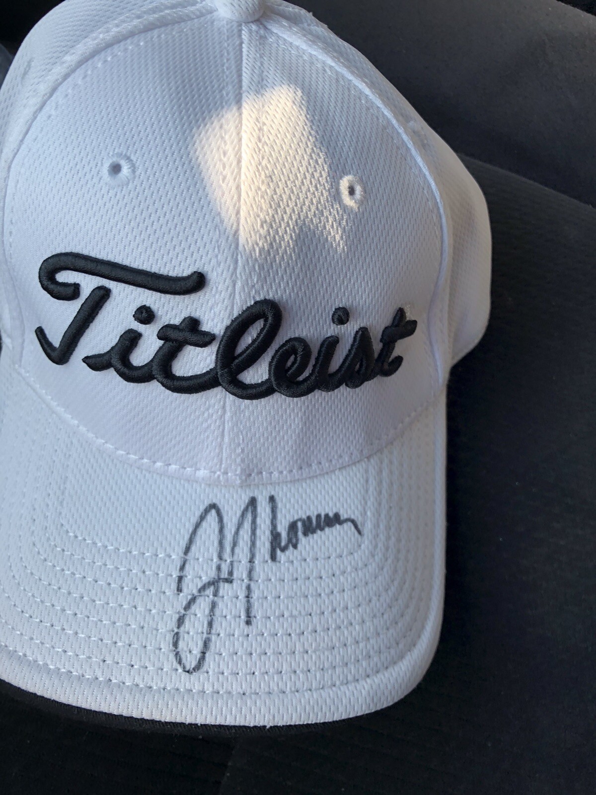 Justin Thomas Signed Brand Titleist  ProV1 White Hat Golf PGA Tour JSA