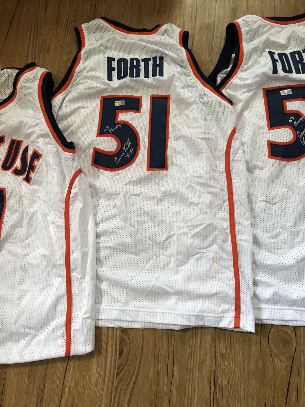 Syracuse Basketball-Craig Forth signed autographed jersey 2003 champion tristar
