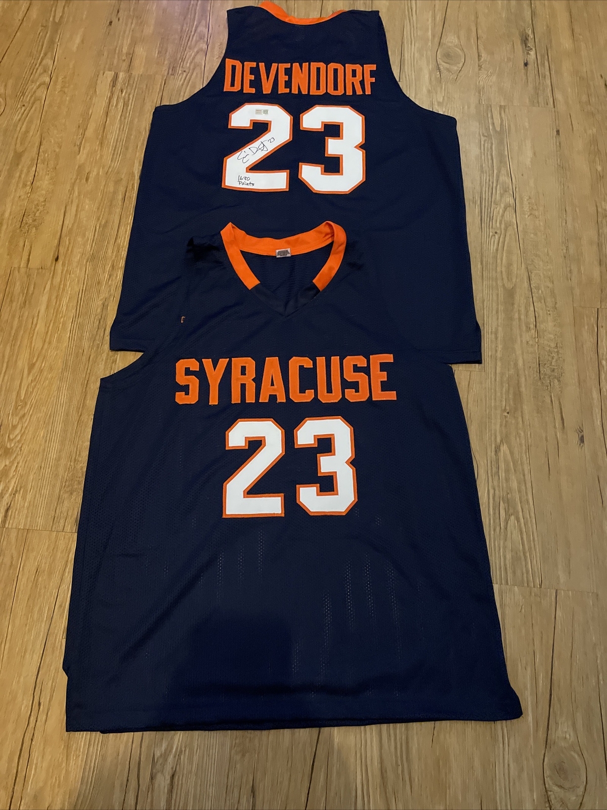 SYRACUSE ORANGE- ERIC DEVENDORF SIGNED AUTOGRAPH JERSEY TRISTAR COA CUSE