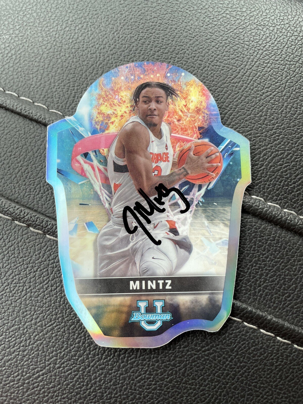 2022-23 Bowman's Best University - JUDAH MINTZ  SIGNED - Die Cut Syracuse RARE
