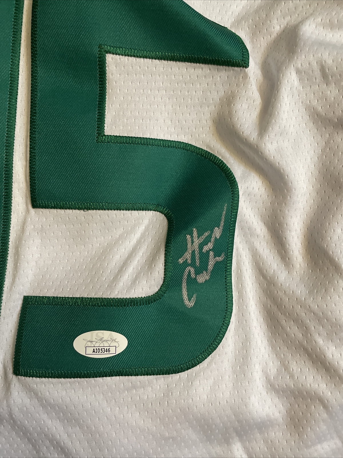 MIAMI HURRICANES- HANNA CAVINDER TWINS SIGNED AUTOGRAPH JERSEY JSA COA