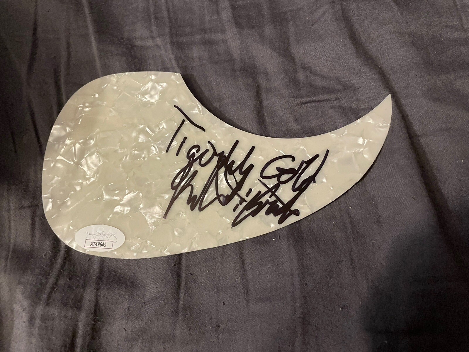 COUNTRY MUSIC DUO TIGIRLILY GOLD SIGNED AUTO PUCKGUARD JSA COA KENDRA KRISTA
