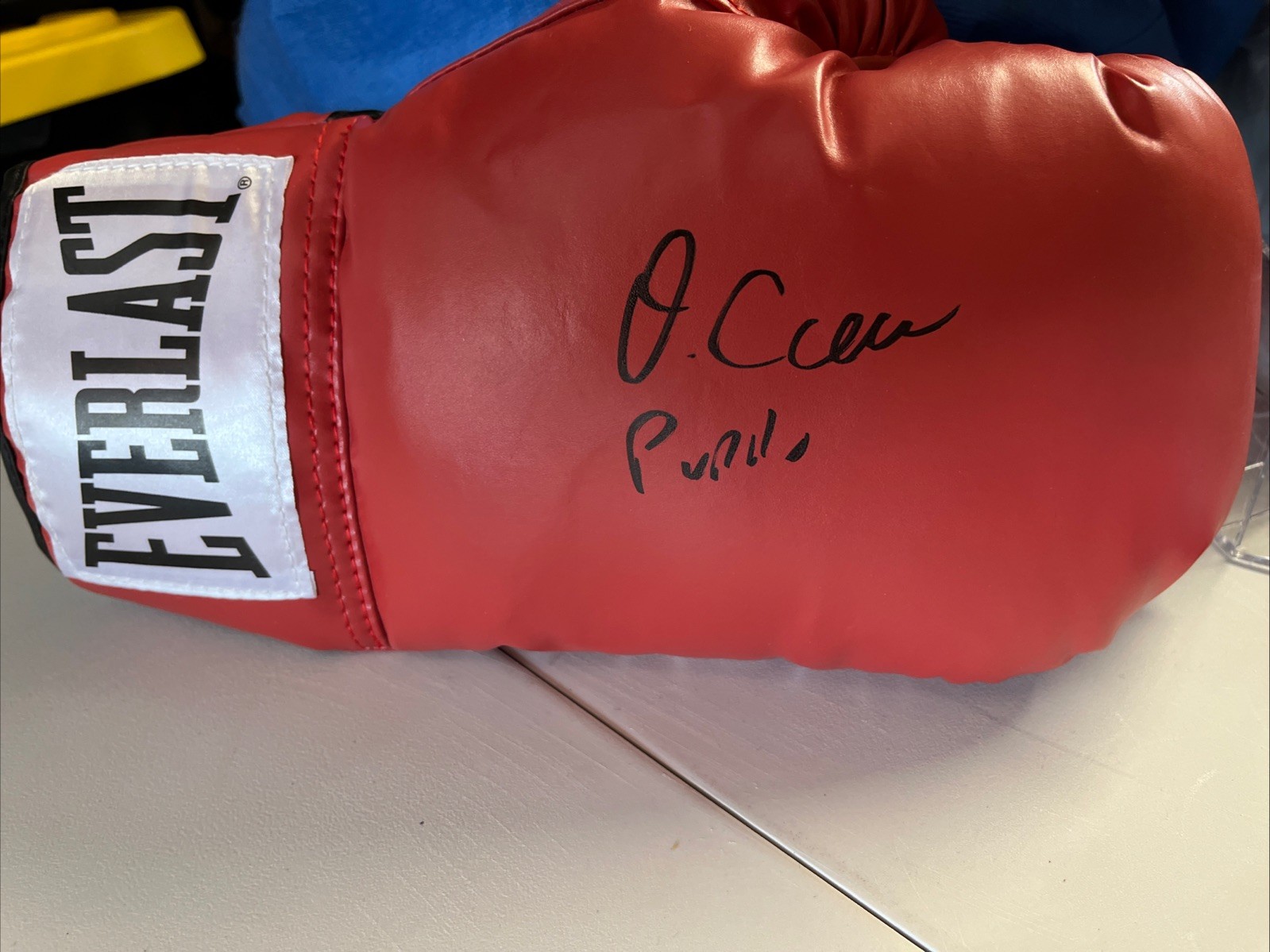 OSCAR COLLAZO BOXING CHAMP SIGNED AUTOGRAPH GLOVE WBO COA BOXER PUERTO RICO
