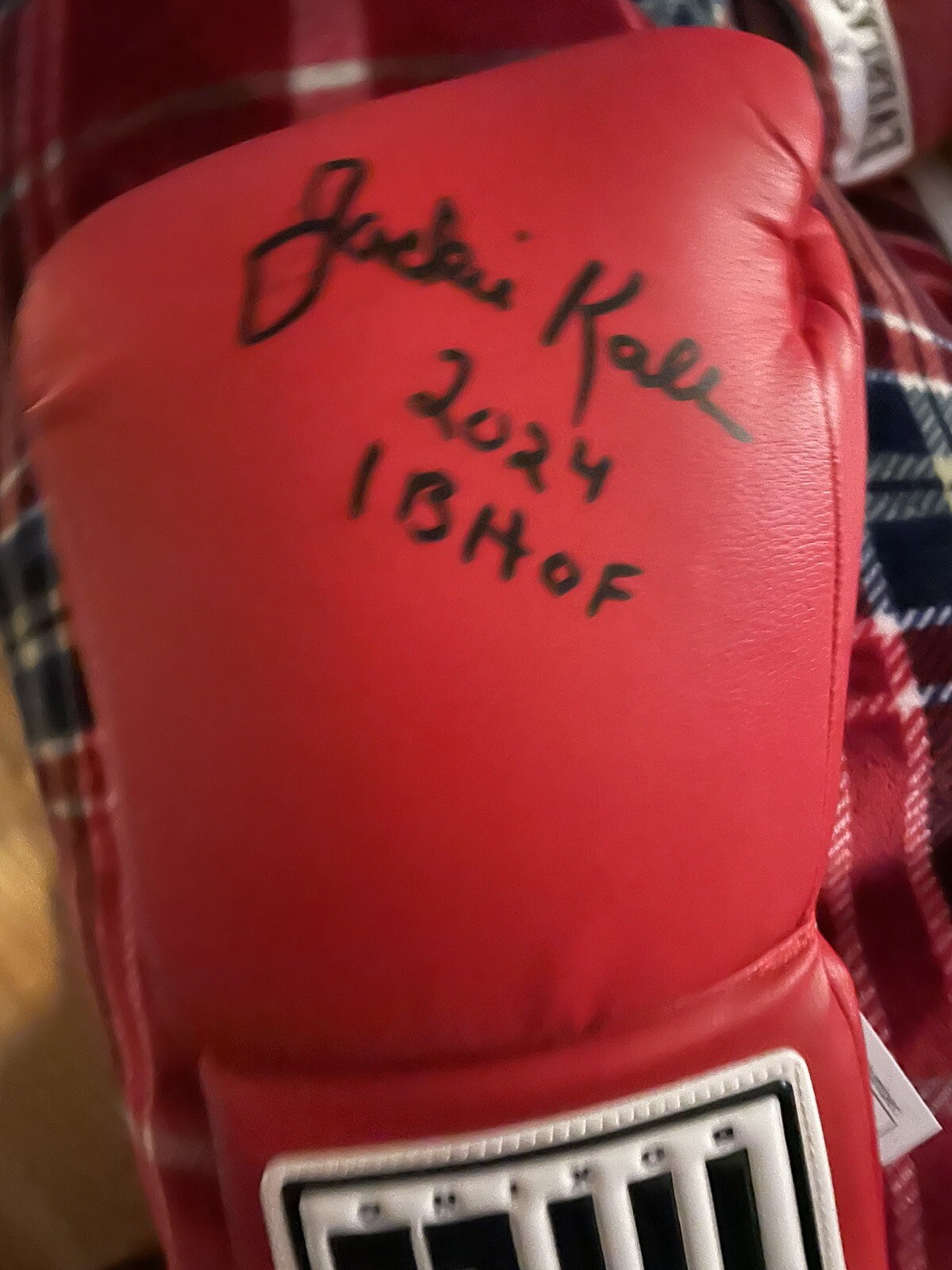 Against the Ropes Jackie Kallen SIGNED AUTOGRAPHED BOXING GLOVE HOF 24 JSA COA