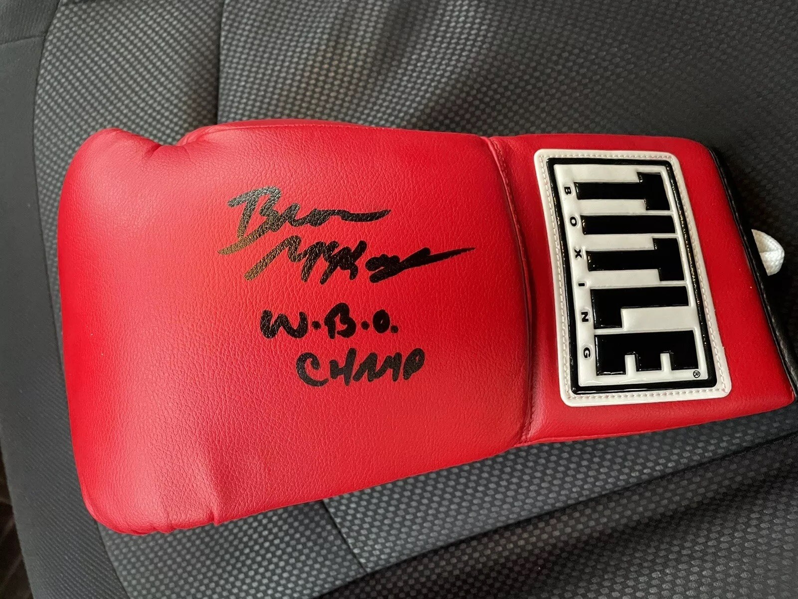 Superman Bronco McKart  Boxing Glove Signed AUTOGRAPHED WBO champ Proof JSA