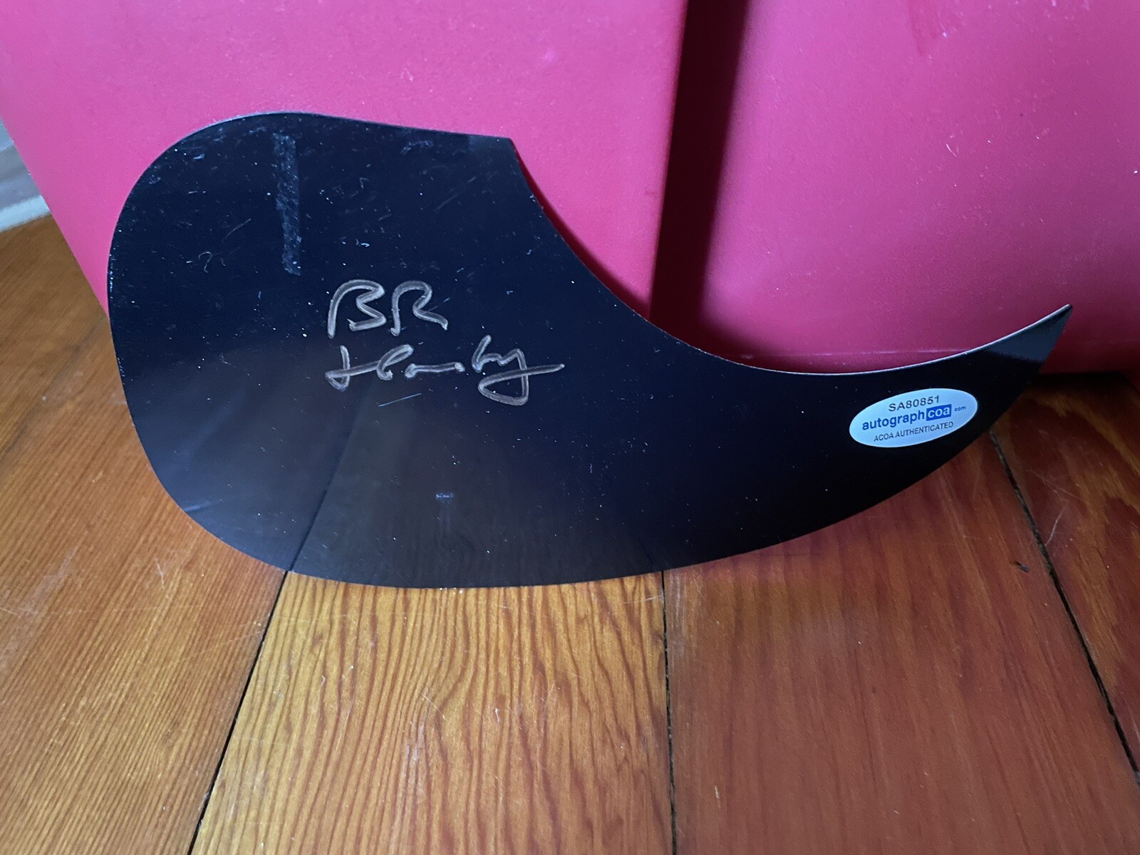Singer BRUCE HORNSBY Signed Acoustic Pickguard AUTOGRAPH ACOA certified
