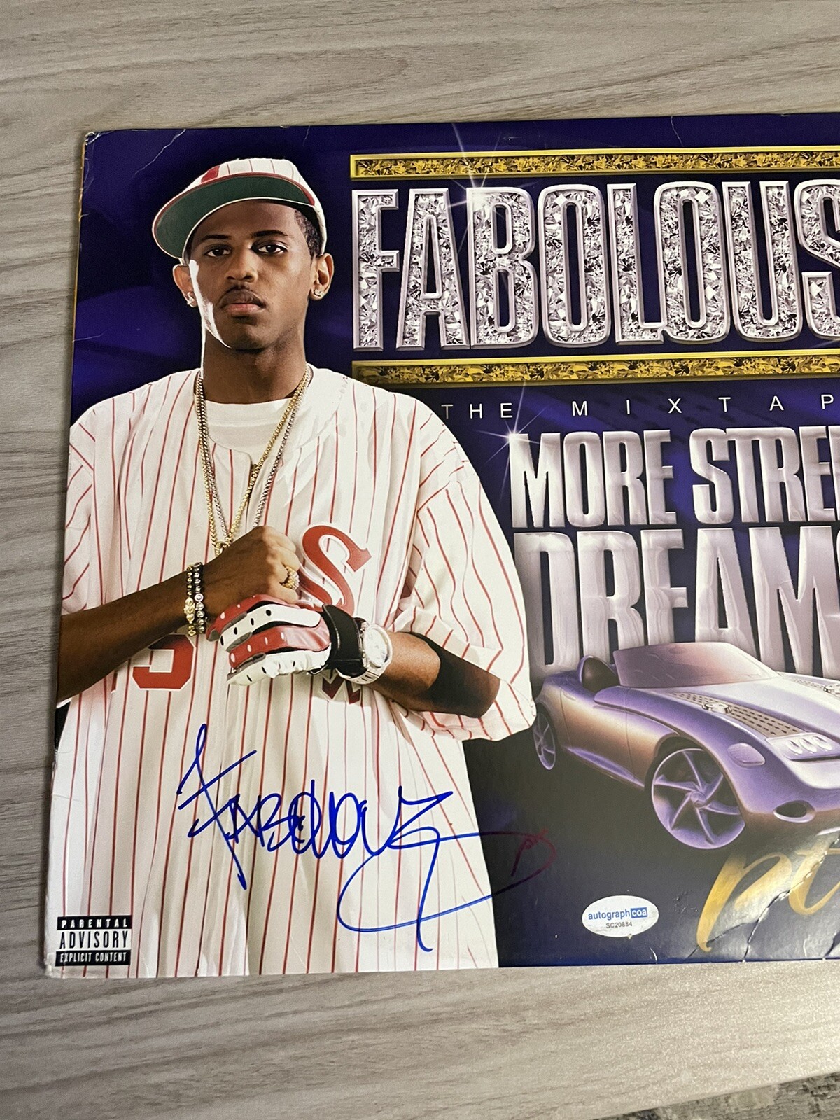 RAPPER FABOLOUS SIGNED AUTOGRAPHED VINYL LP MORE STREET DREAMS ACOA CERTIFIED