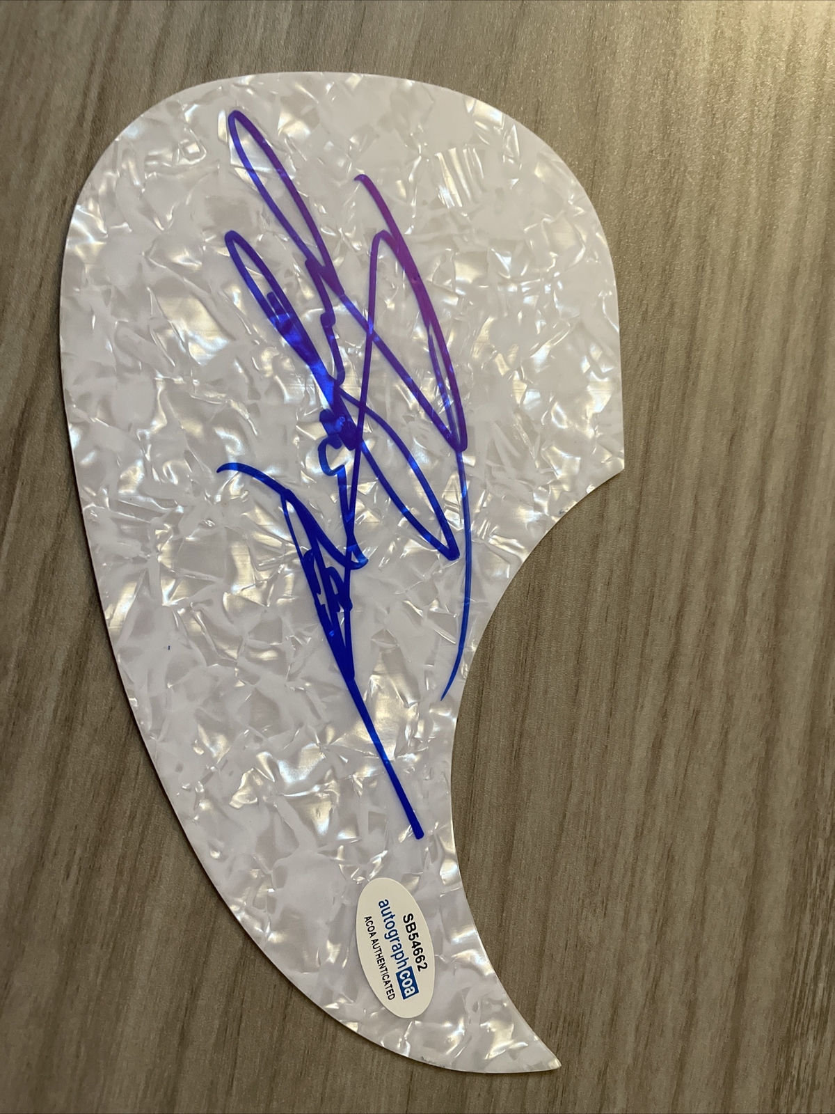COUNTRY MUSICIAN TAYLOR MCCALL SIGNED AUTOGRAPH ACOUSTIC GUITAR PICKGUARD ACOA