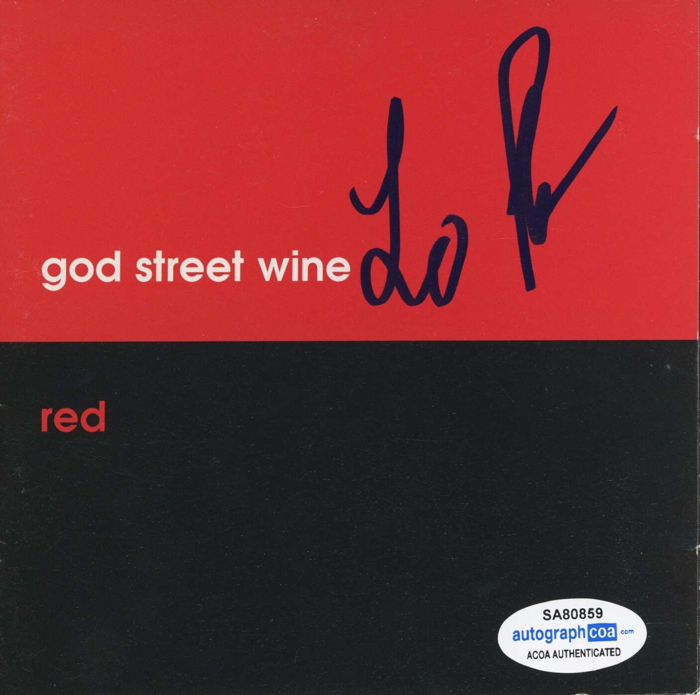 God Street Wine signed cd by Lo Faber autograph ACOA certified Red