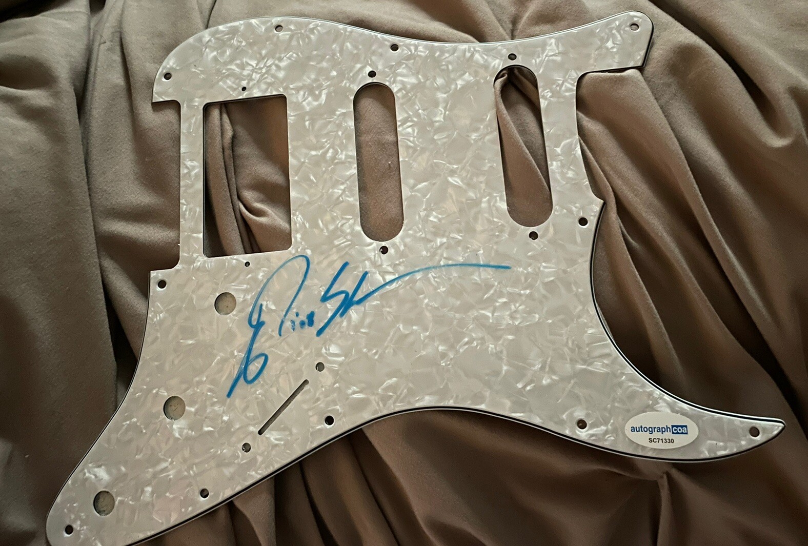 BLESSID UNION OF SOULS ELIOT SLOAN SIGNED AUTOGRAPHED PICKGUARD ACOA CERTIFIED