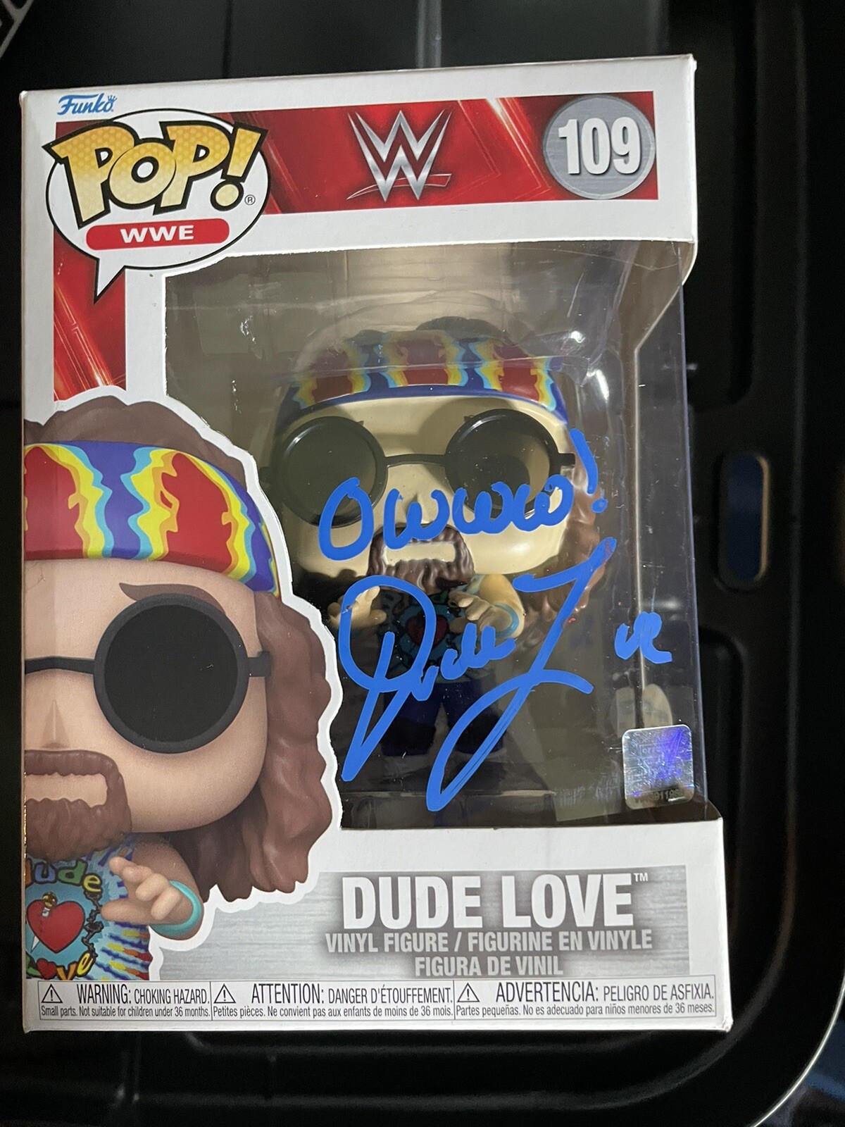 WWE Mick Foley Signed Dude Love Funko POP Autograph WrestleMania ACOA COA