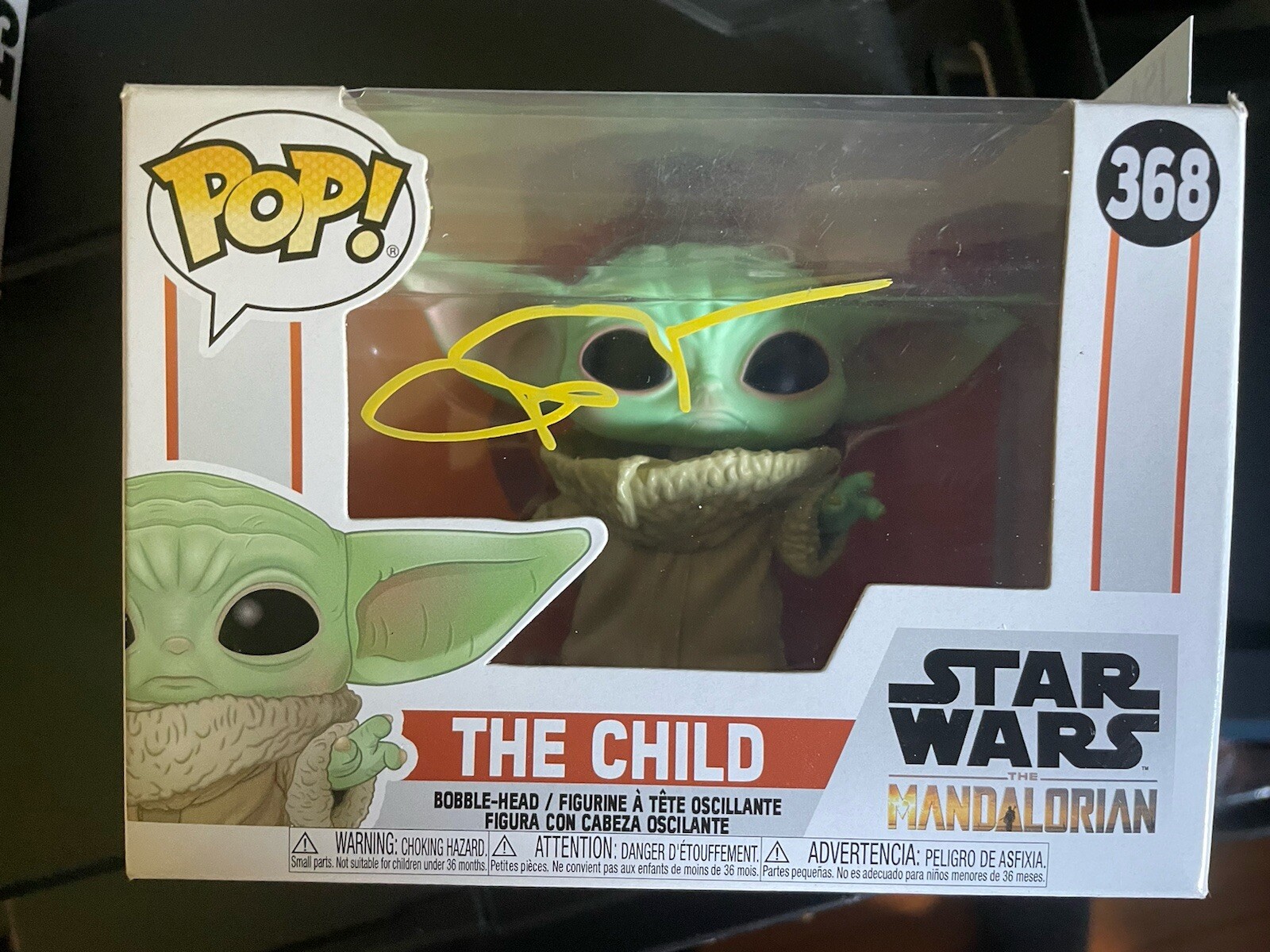 JOHN ROSENGRANT SIGNED AUTOGRAPHED MANDALORIAN THE CHILD FUNKO POP #368 JSA