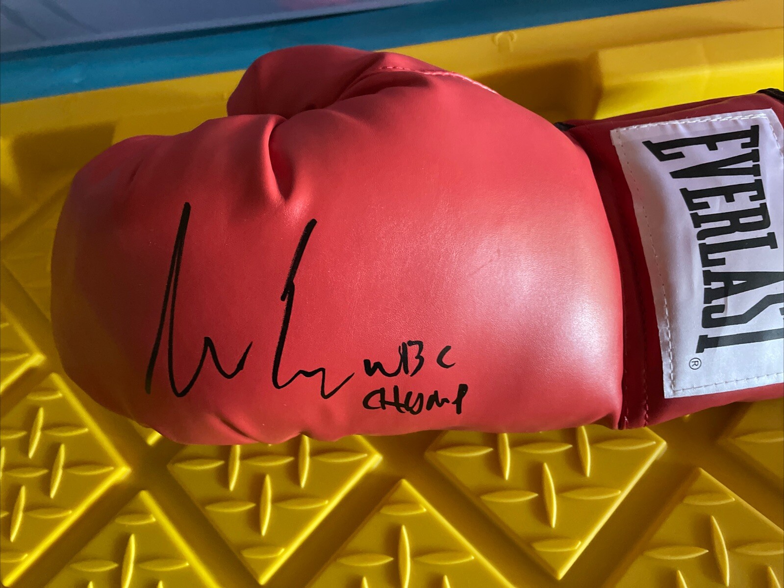 SEBASTIAN FUNDORA SIGNED AUTOGRAPH BOXING GLOVE JSA COA CHAMP WBC CHAMP INSCRIPT