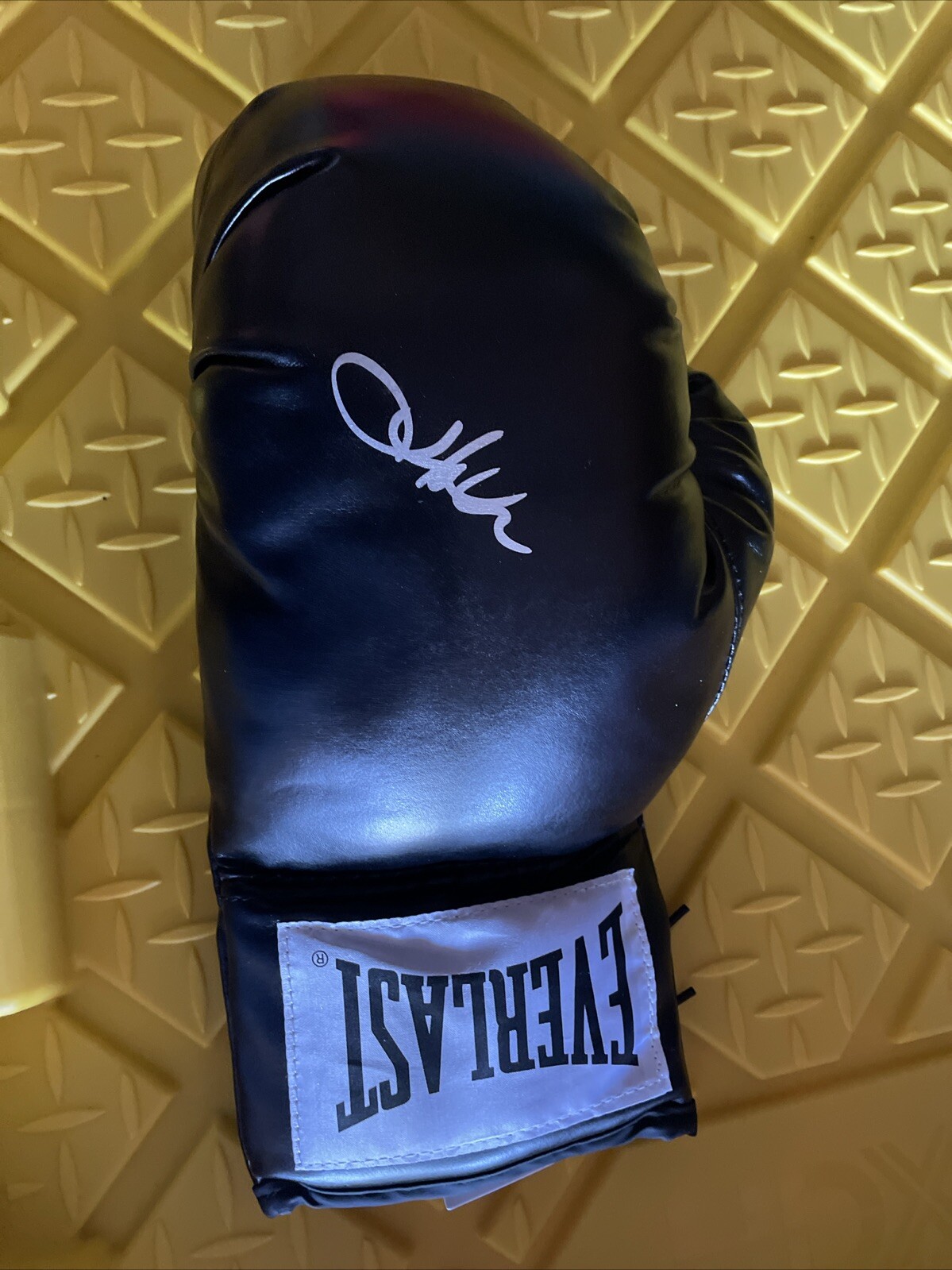 BOXING CHAMPION HOLLY HOLM AUTOGRAPH RED EVERLAST BOXING GLOVE JSA