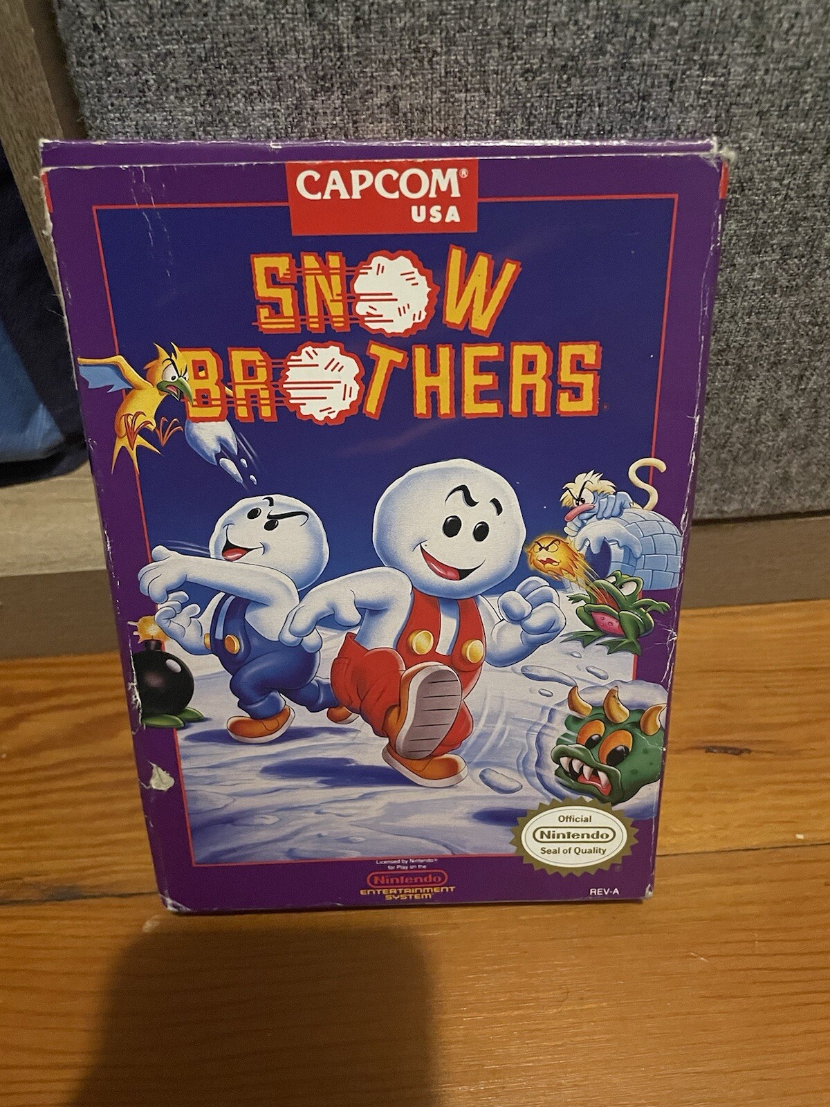 Capcom Snow Brothers (Nintendo Entertainment System, 1991) NES Complete CIB RARE