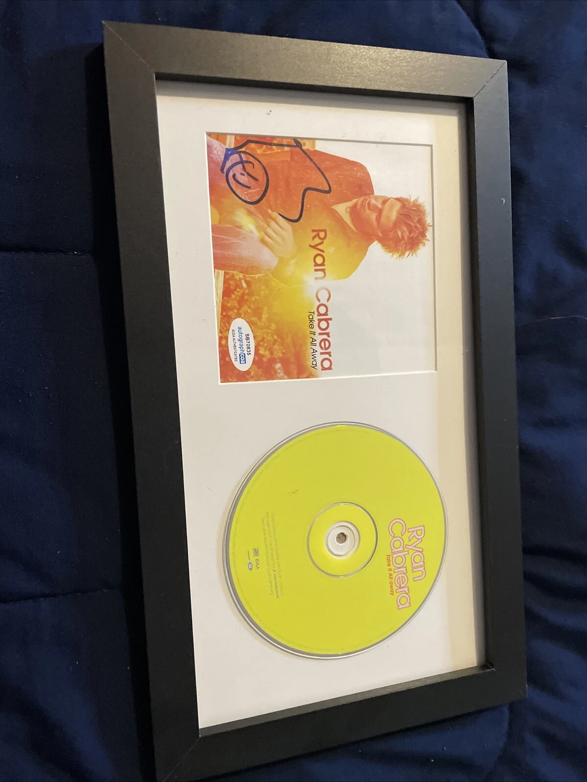 MUSICIAN RYAN CABRERA SIGNED AUTOGRAPHED FRAMED CD BOOKLET & CD ACOA CERTIFIED