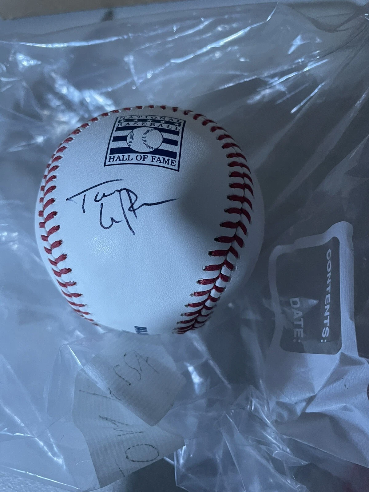 Tony Larussa signed Hall Of Fame Baseball under logo JSA CERTIFIED LEGEND COACH