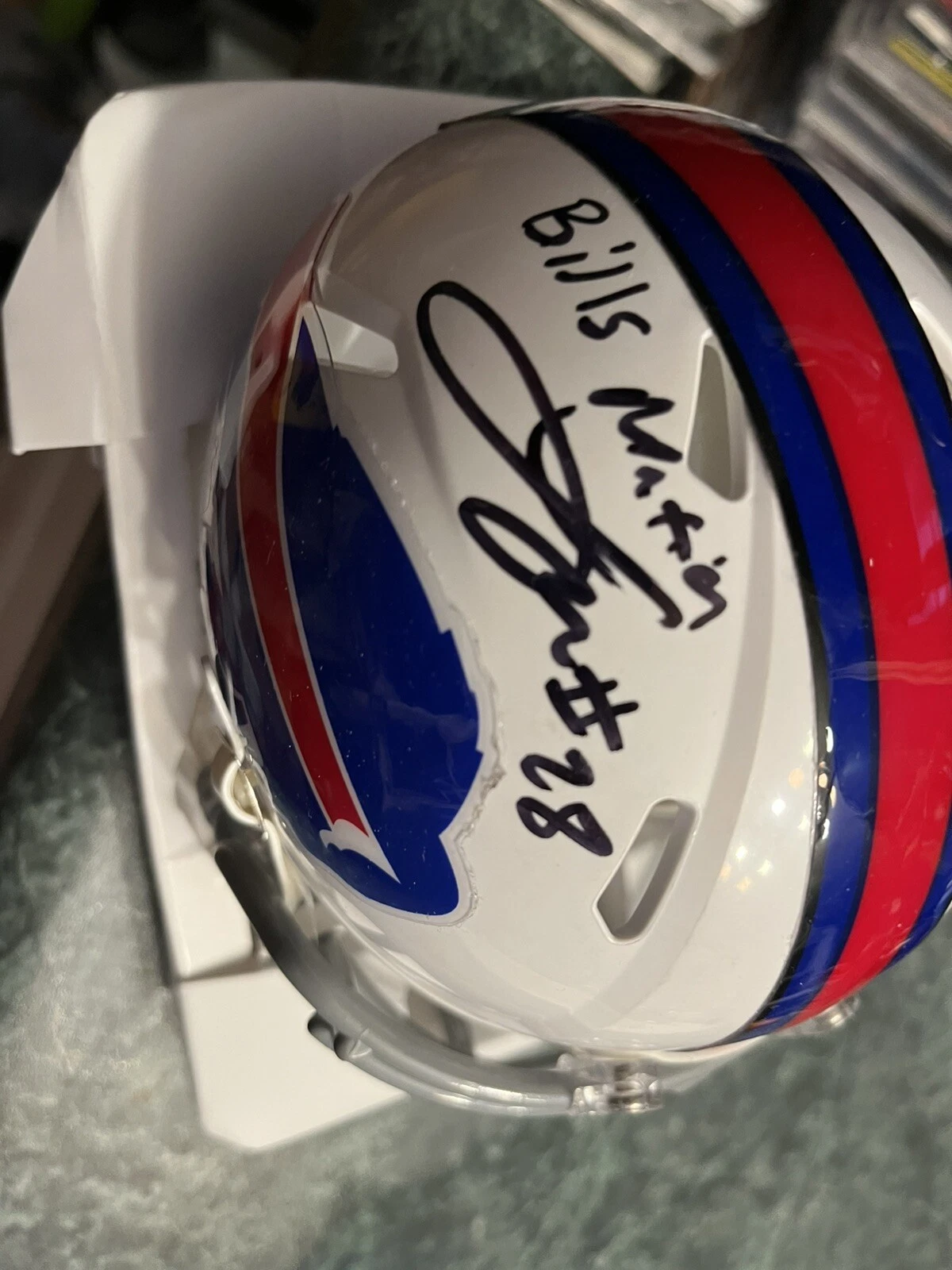 BUFFALO BILLS LATAVIUS MURRAY SIGNED AUTOGRAPHED MINI HELMET JSA COA BILLS NAT