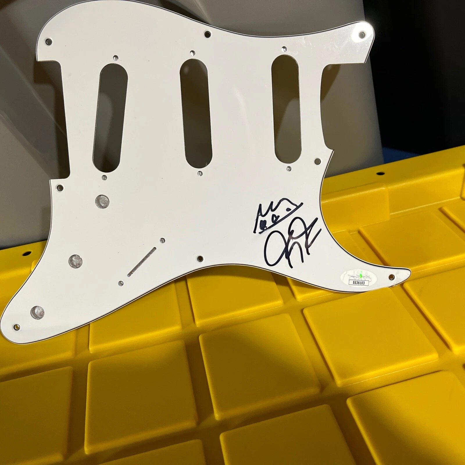 CHRISTONE KINGFISH INGRAM autographed guitar pick guard JSA COA BLUES LEGEND