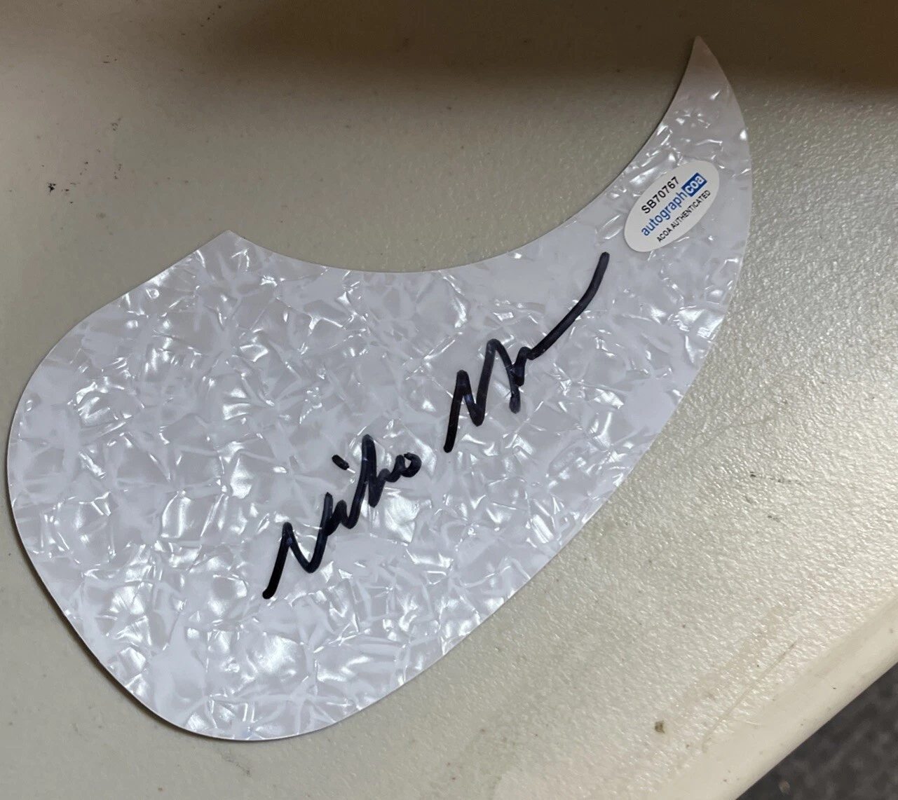 NIKO MOON Hand SIGNED Acoustic Guitar Pickguard  autographed ACOA COA COUNTRY