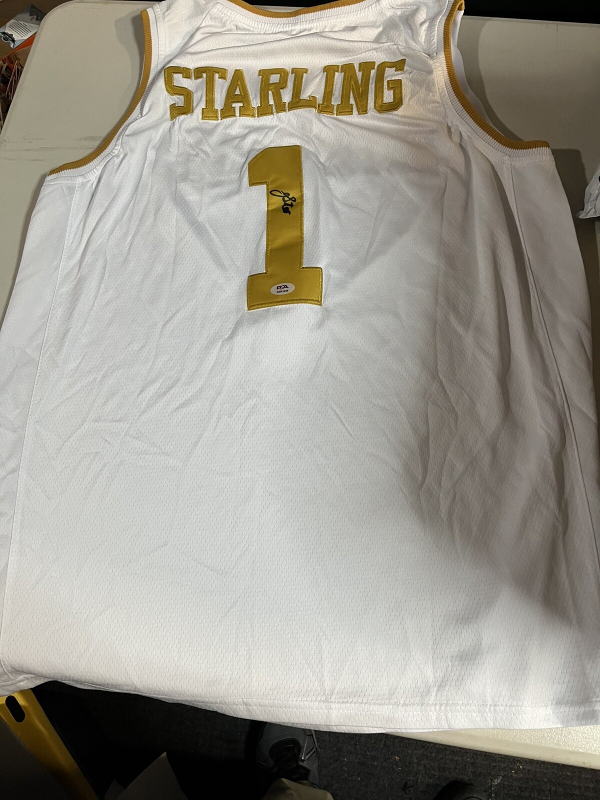 NOTRE DAME FIGHTING IRISH JJ STARLING SIGNED AUTOGRAPH JERSEY SYRACUSE PSA