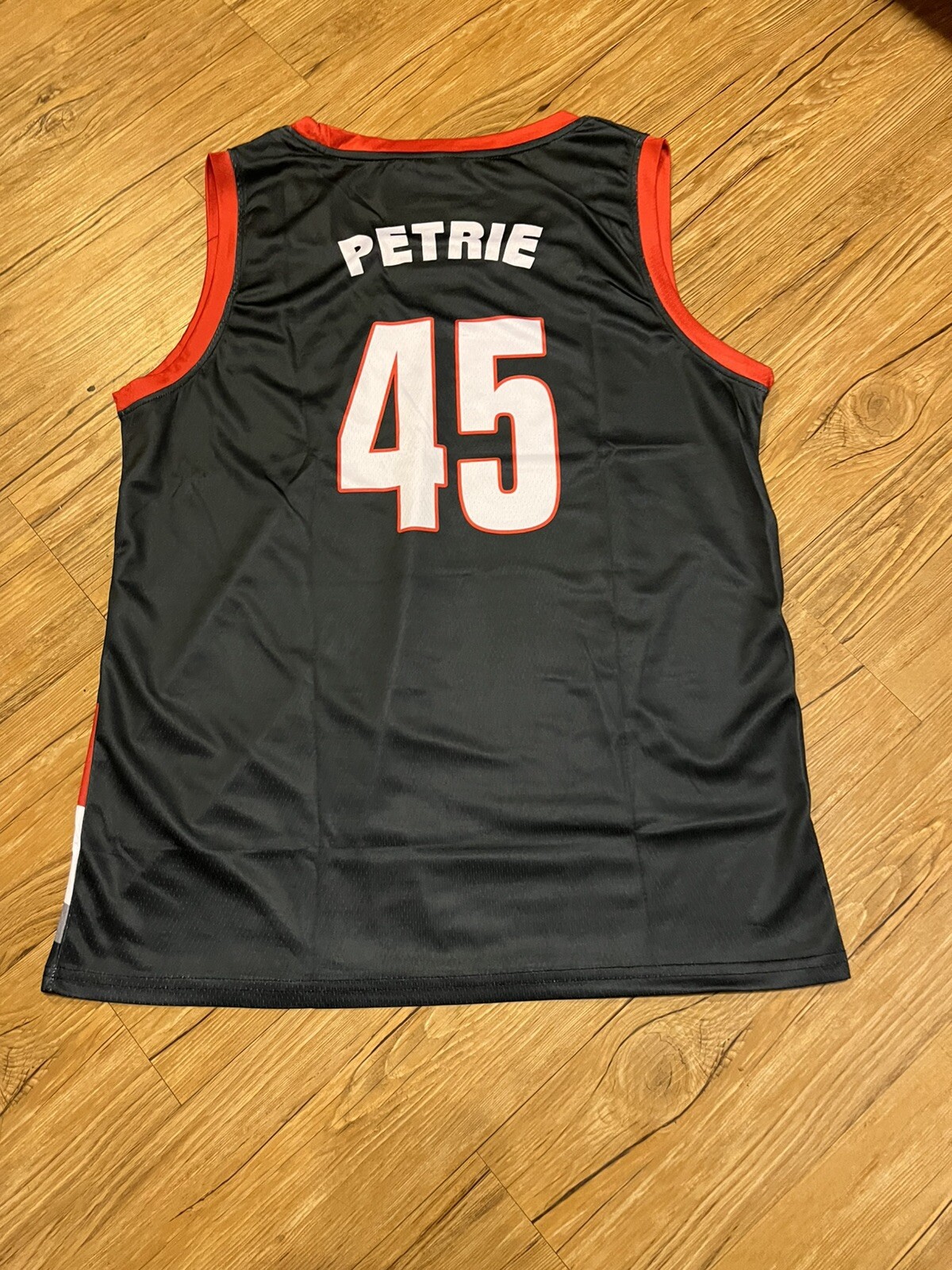 PORTLAND TRAILBLAZERS GEOFF PETRIE JERSEY LARGE #45