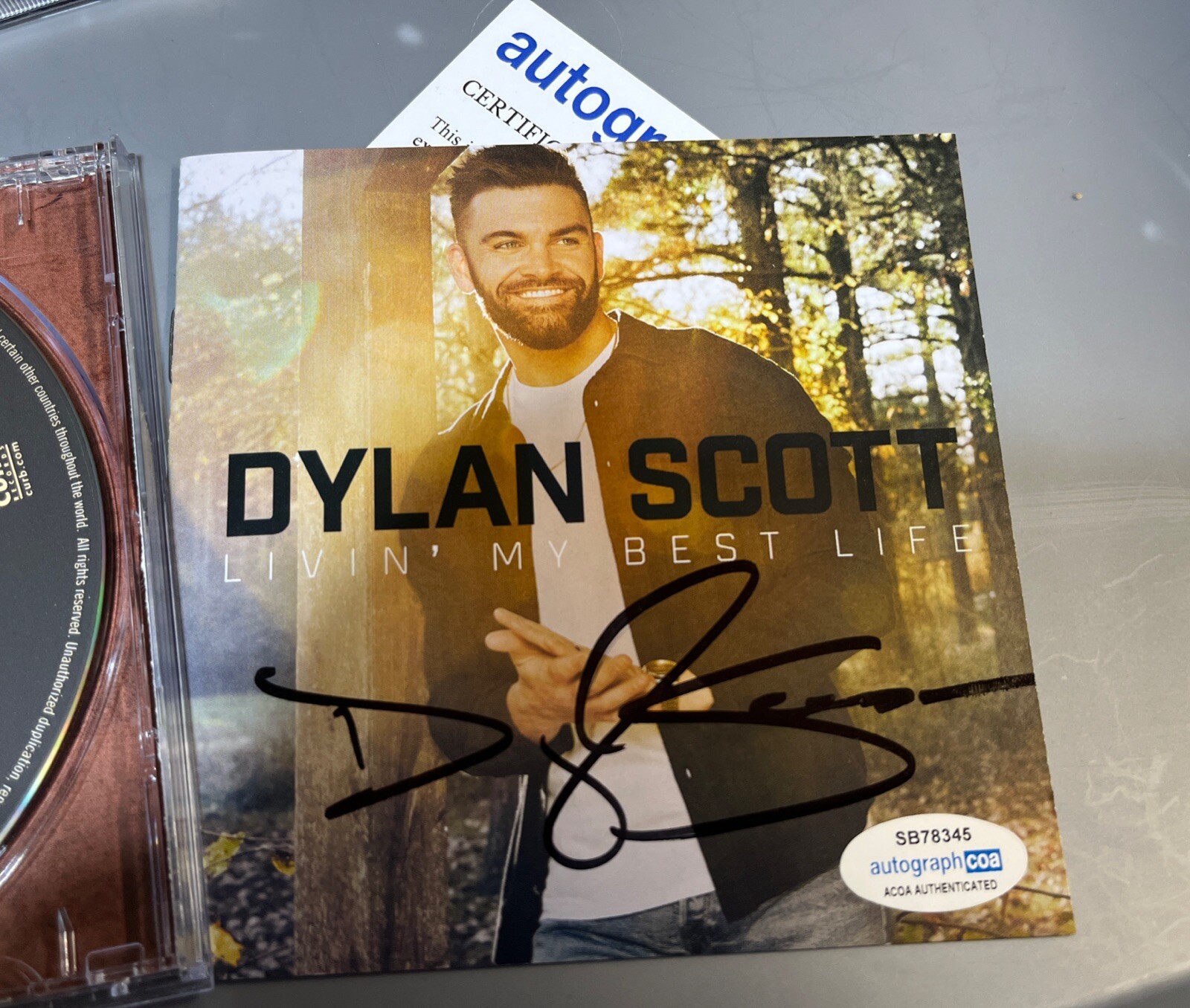 DYLAN SCOTT Signed CD Livin' My Best Life Autographed ACOA CERTIFIED COUNTRY ST