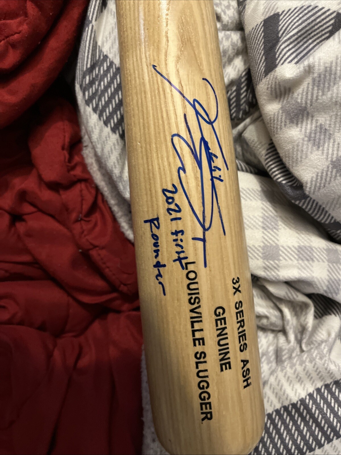 KHALIL WATSON SIGNED AUTO  LOUISVILLE SLUGGER BASEBALL BAT  JSA COA CLEVELAND
