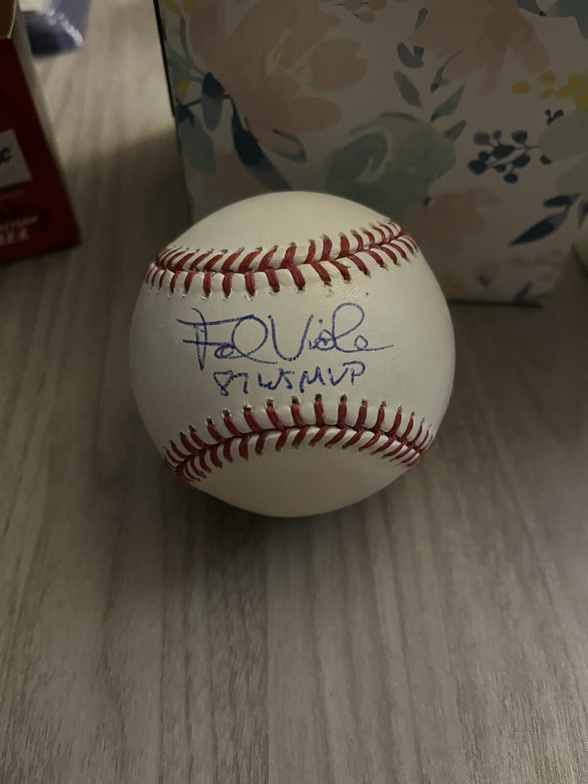 Twins NY Mets Frank Viola  Autographed Major league baseball  Signed CAS COA 87