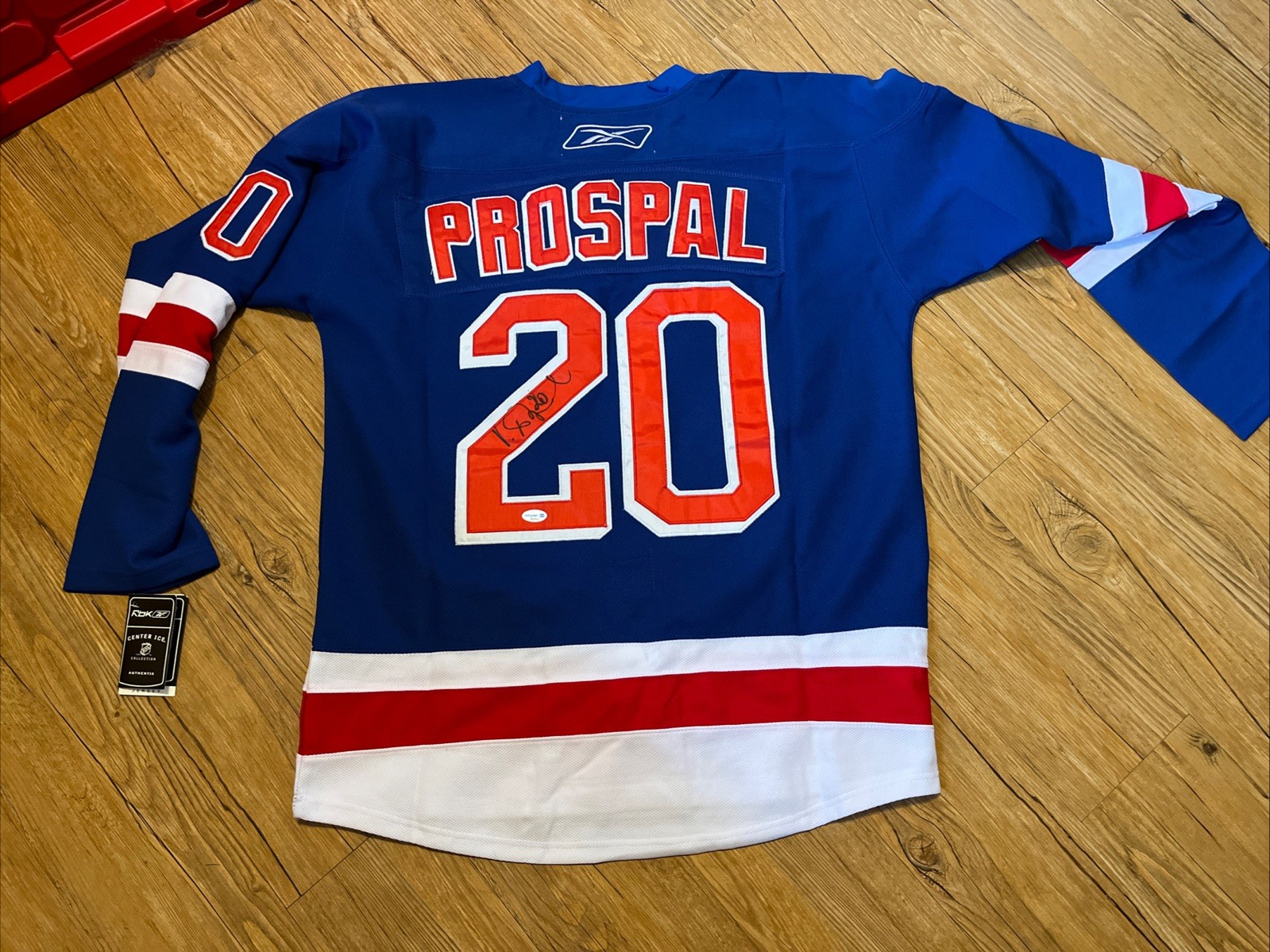 NEW YORK RANGERS VACLAV VINNY PROSPAL SIGNED AUTOGRAPHED JERSEY ACOA CERT