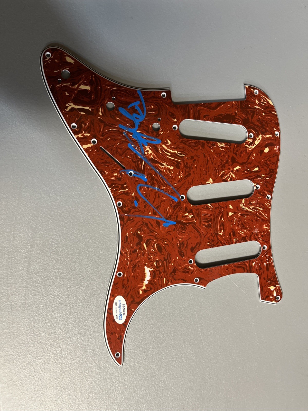 THEORY OF A DEADMAN TYLER CONNOLLY DEAN BACK SIGNED STRAT PICK GUARD ACOA BAD GF
