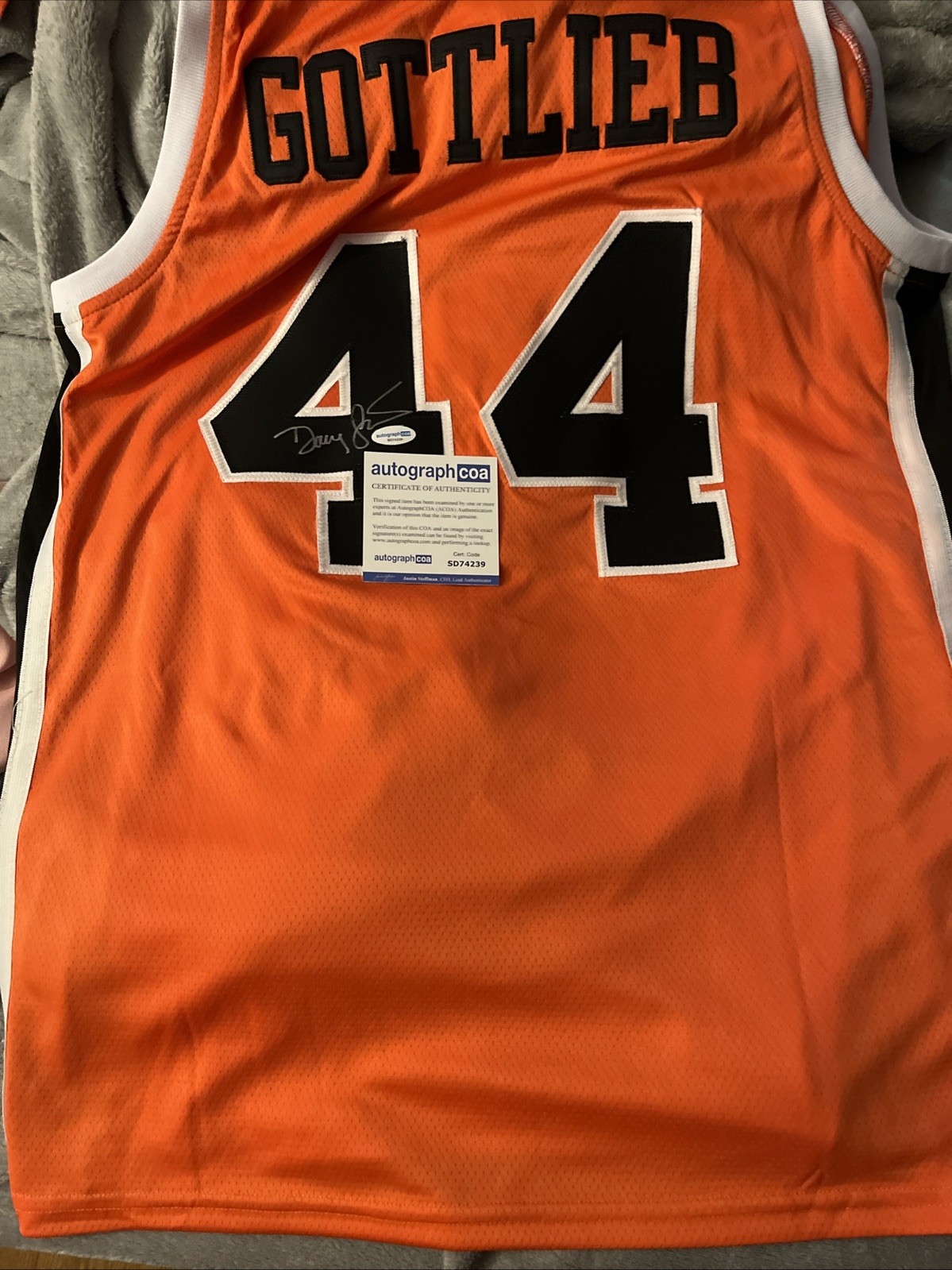 OKLAHOMA STATE COWBOYS-DOUG GOTTLIEB SIGNED AUTOGRAPHED JERSEY ACOA COA ESPN