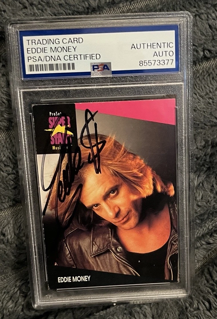 Rare 1991 EDDIE MONEY Signed ProSet MusiCards-MUSIC ICON-ROCK 'N ROLL-PSA ENCAP